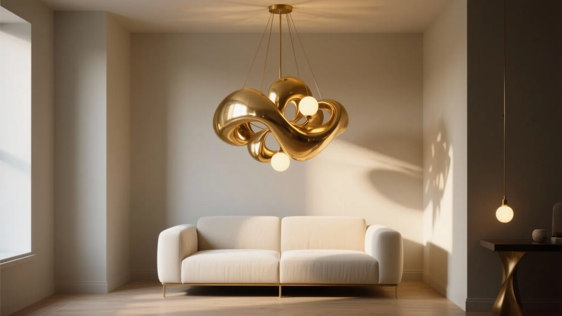 3. Statement lighting as art