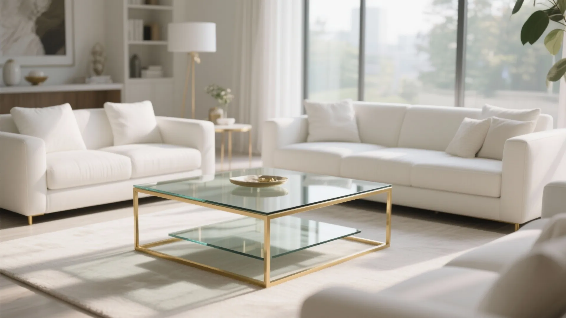 4. Statement Gold Coffee Table