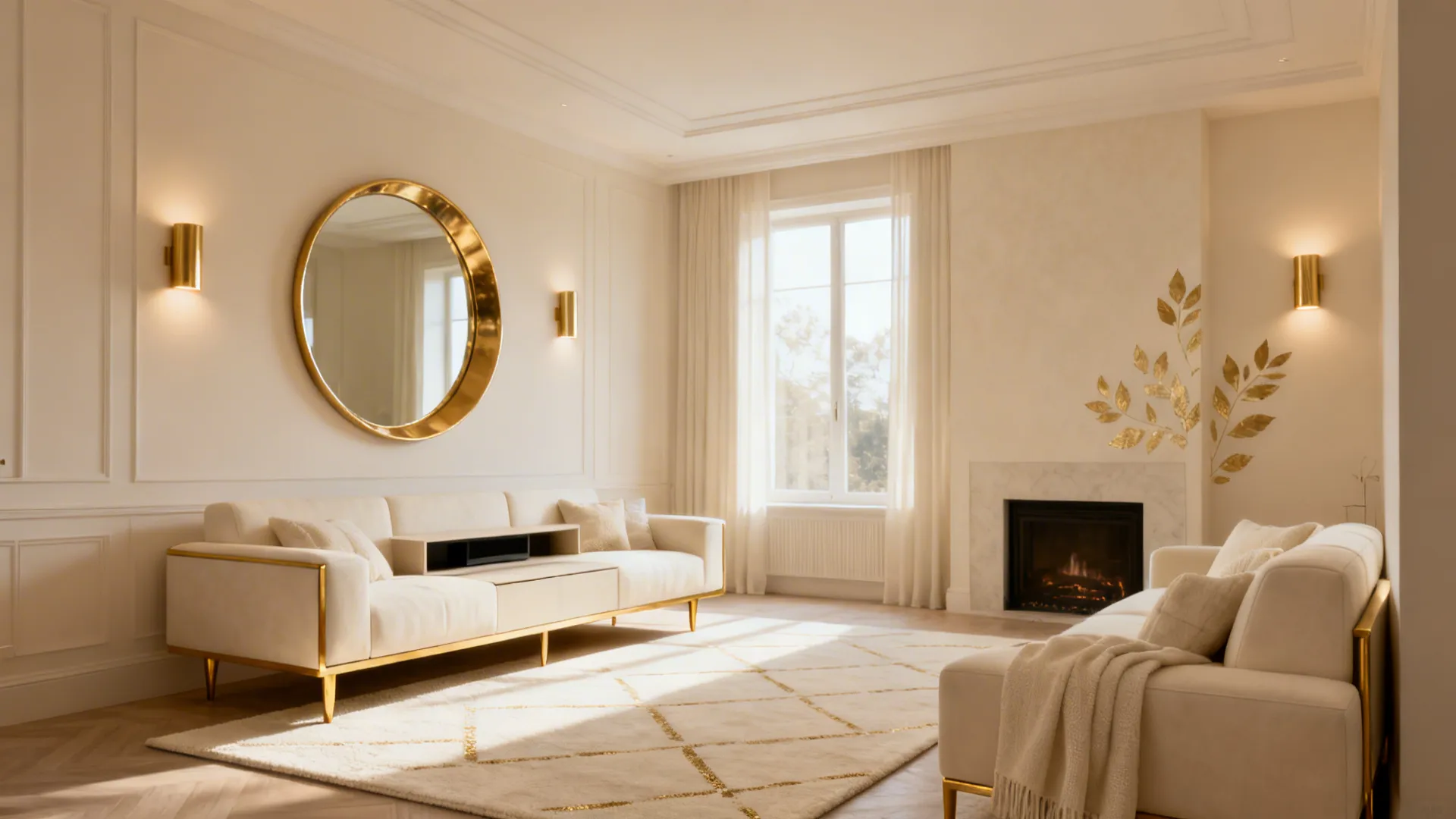 Gold & Cream Living Room Ideas — 5 Elegant Designs