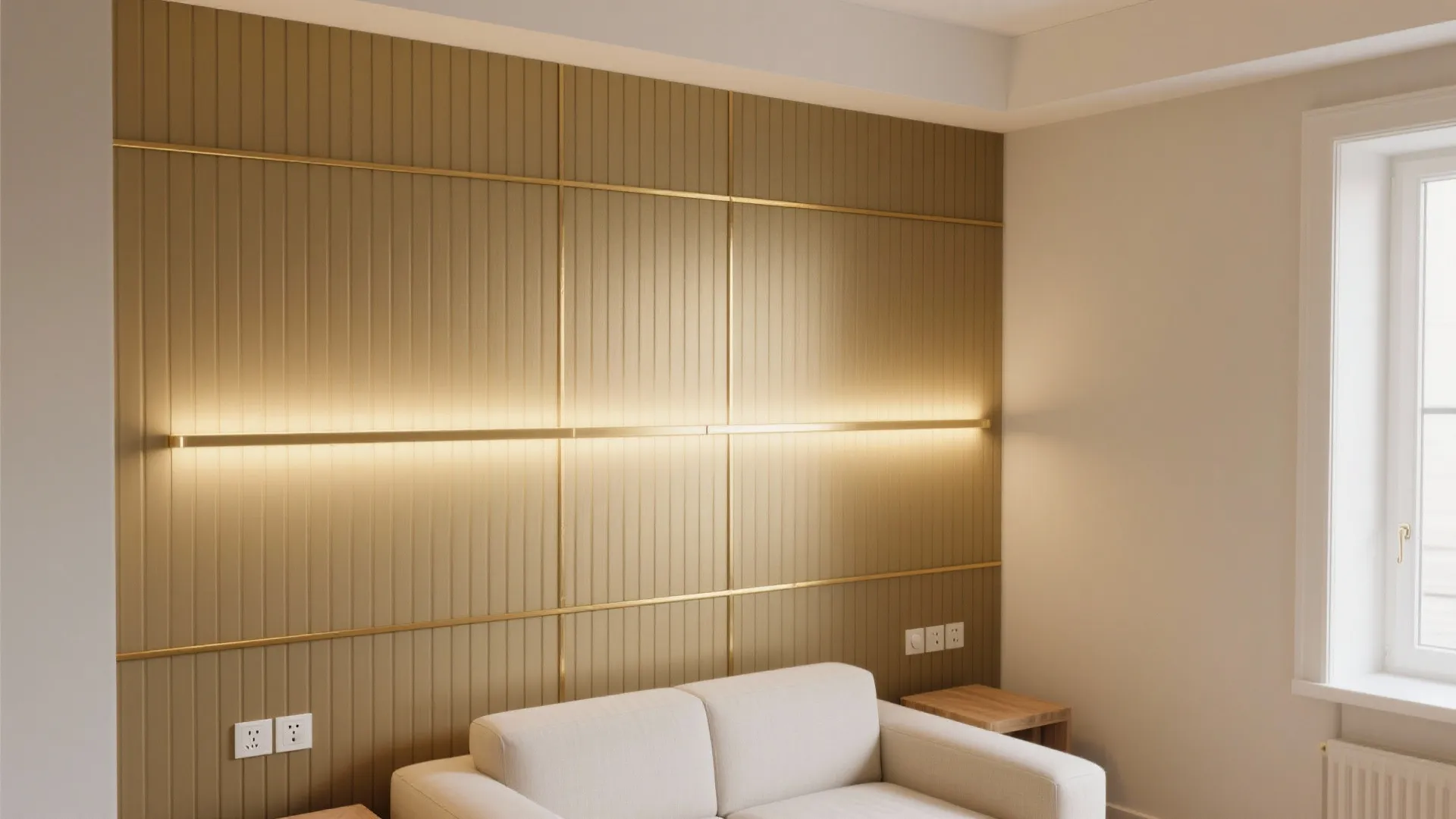 Ribbed, Fluted, or Paneled Gold with Grazing Light