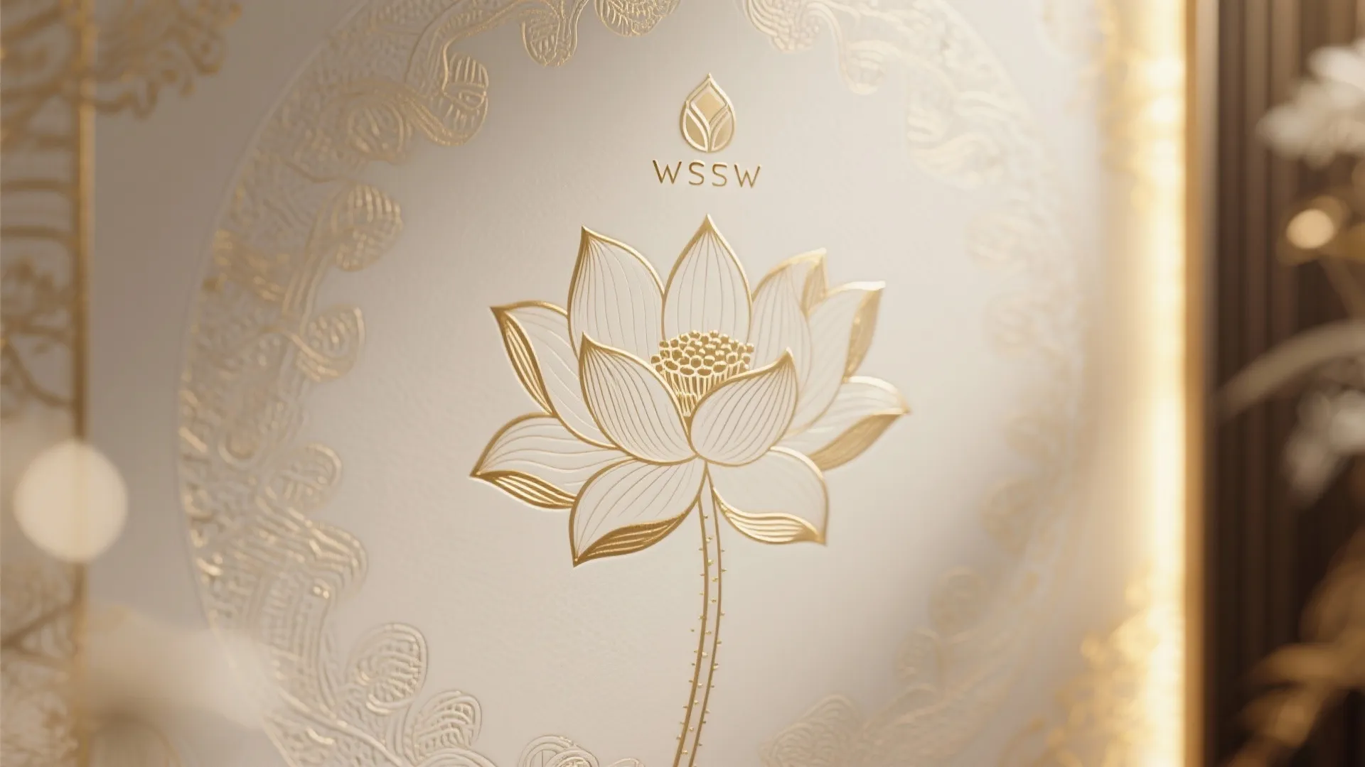 Metallic Accents: Gold Foil Highlights