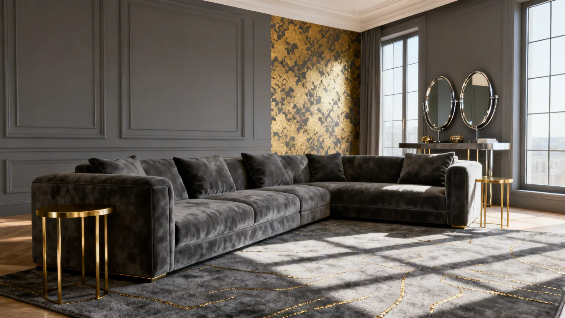 5 Gold and Grey Living Room Ideas: Chic gold and grey living room ideas that maximize style in small spaces