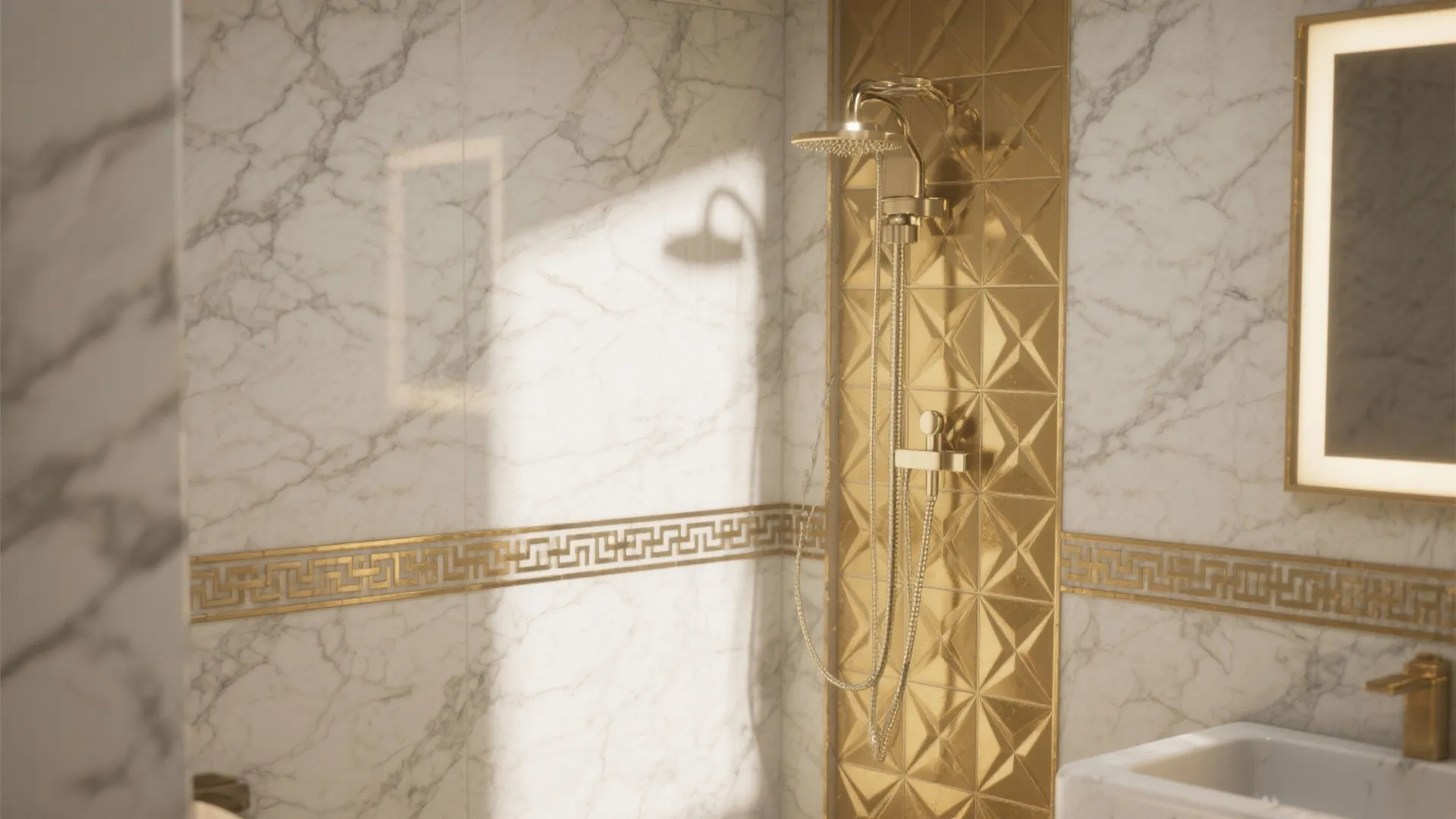 Tip 3: Statement Gold Tiles