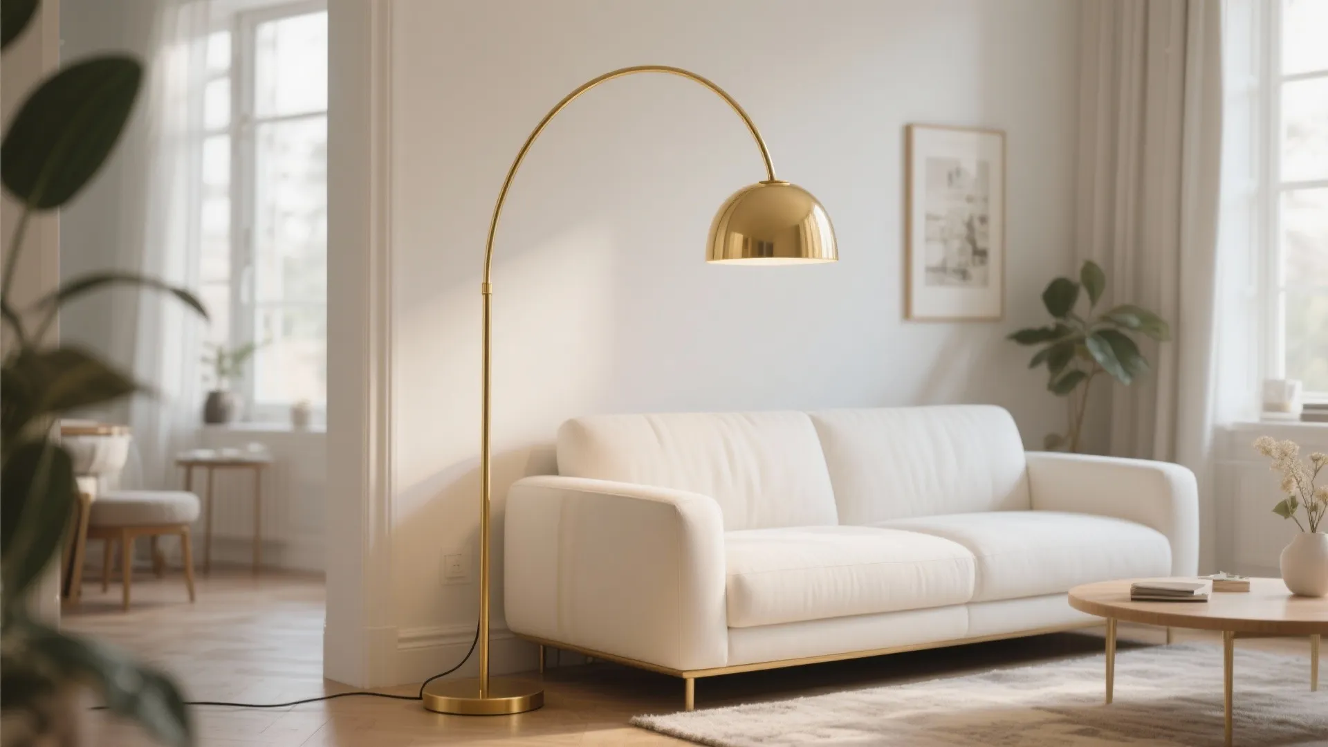 9. Gold Base Floor Lamps