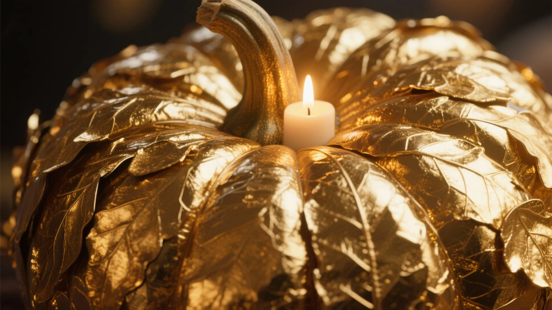 10. Metallic Leaf Overlay