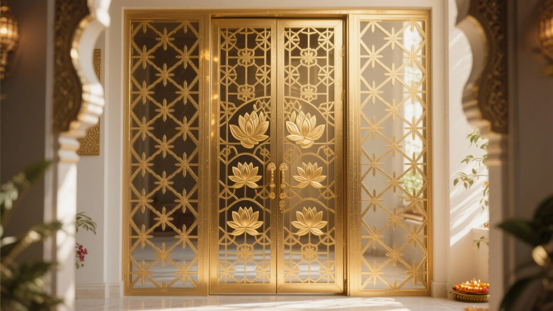 Metal Lattice with Powder Coating