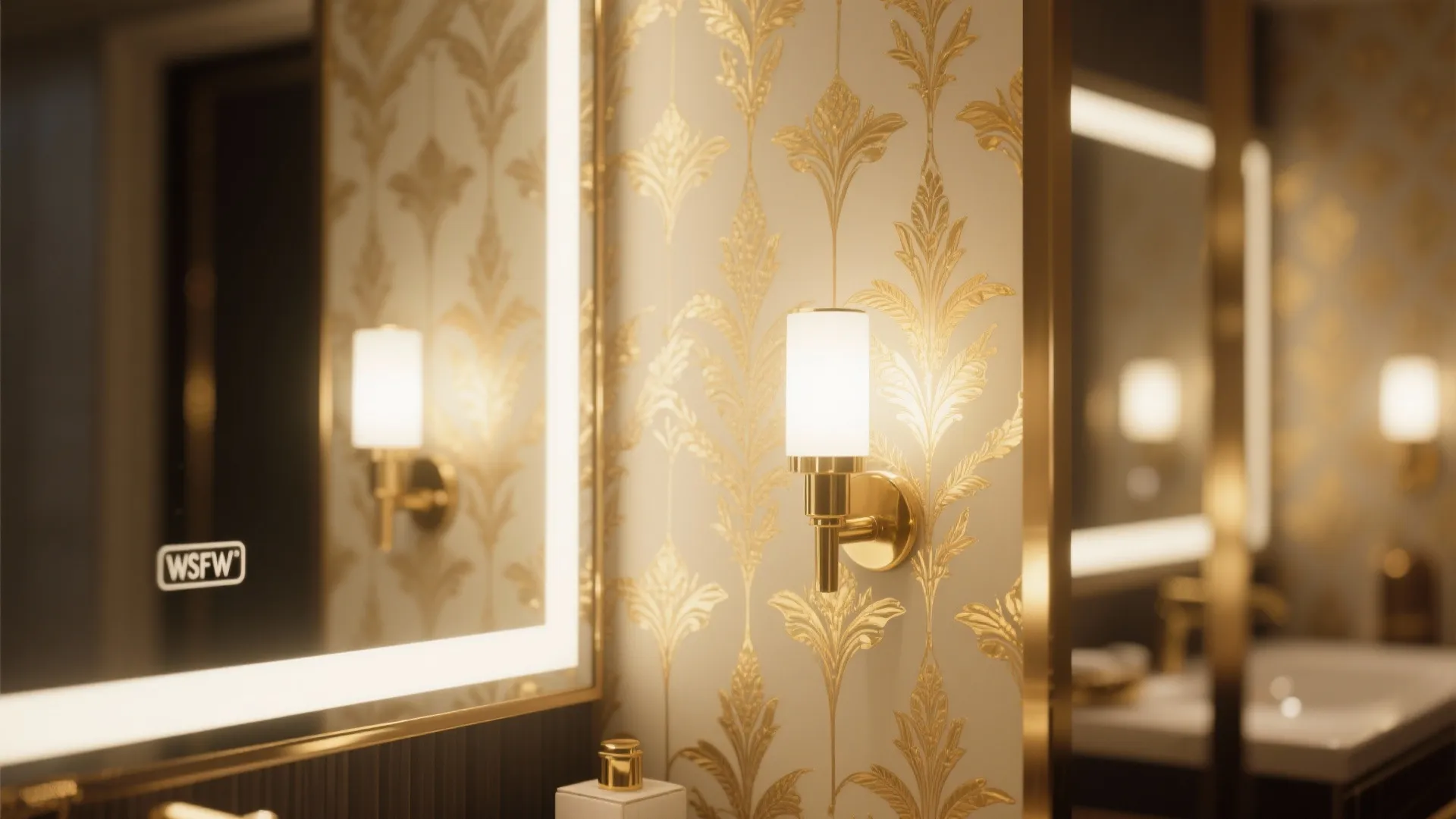 Metallic Accents in Wallpaper