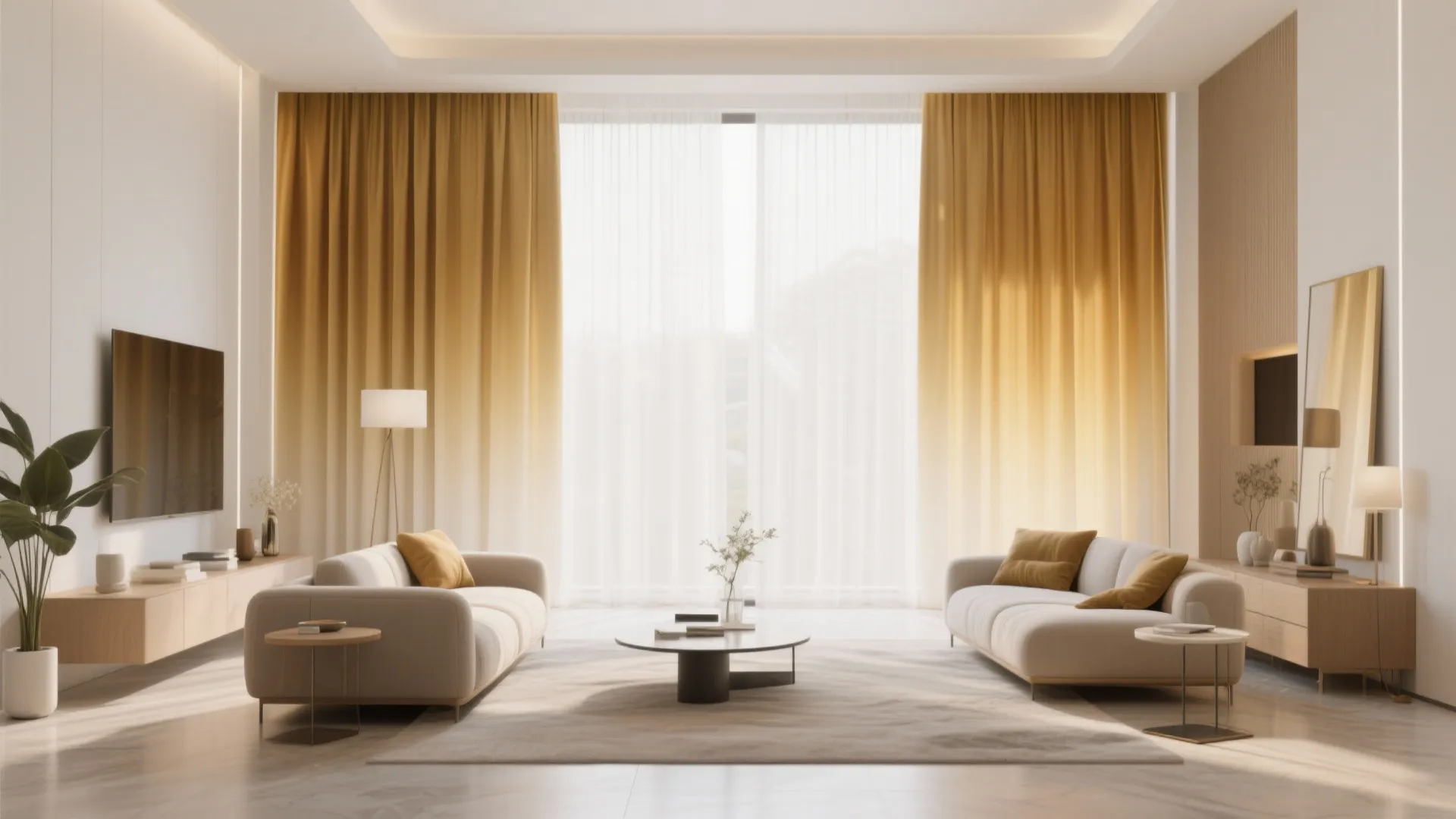 Gold Ombre Curtains