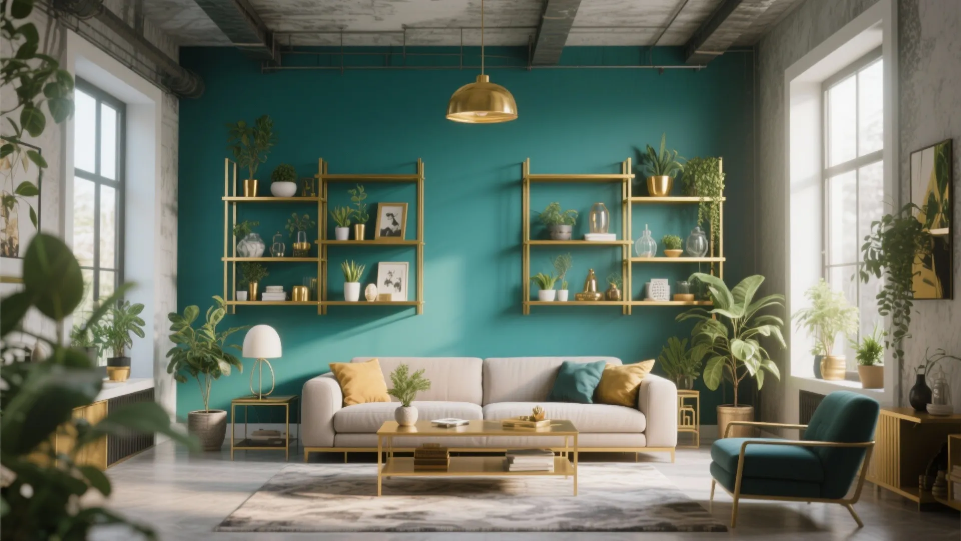 9. Gold Open Shelving