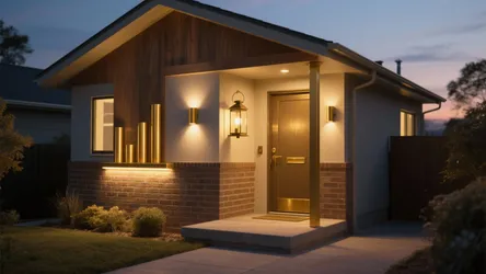 5 Gold Outdoor Wall Lights Ideas
