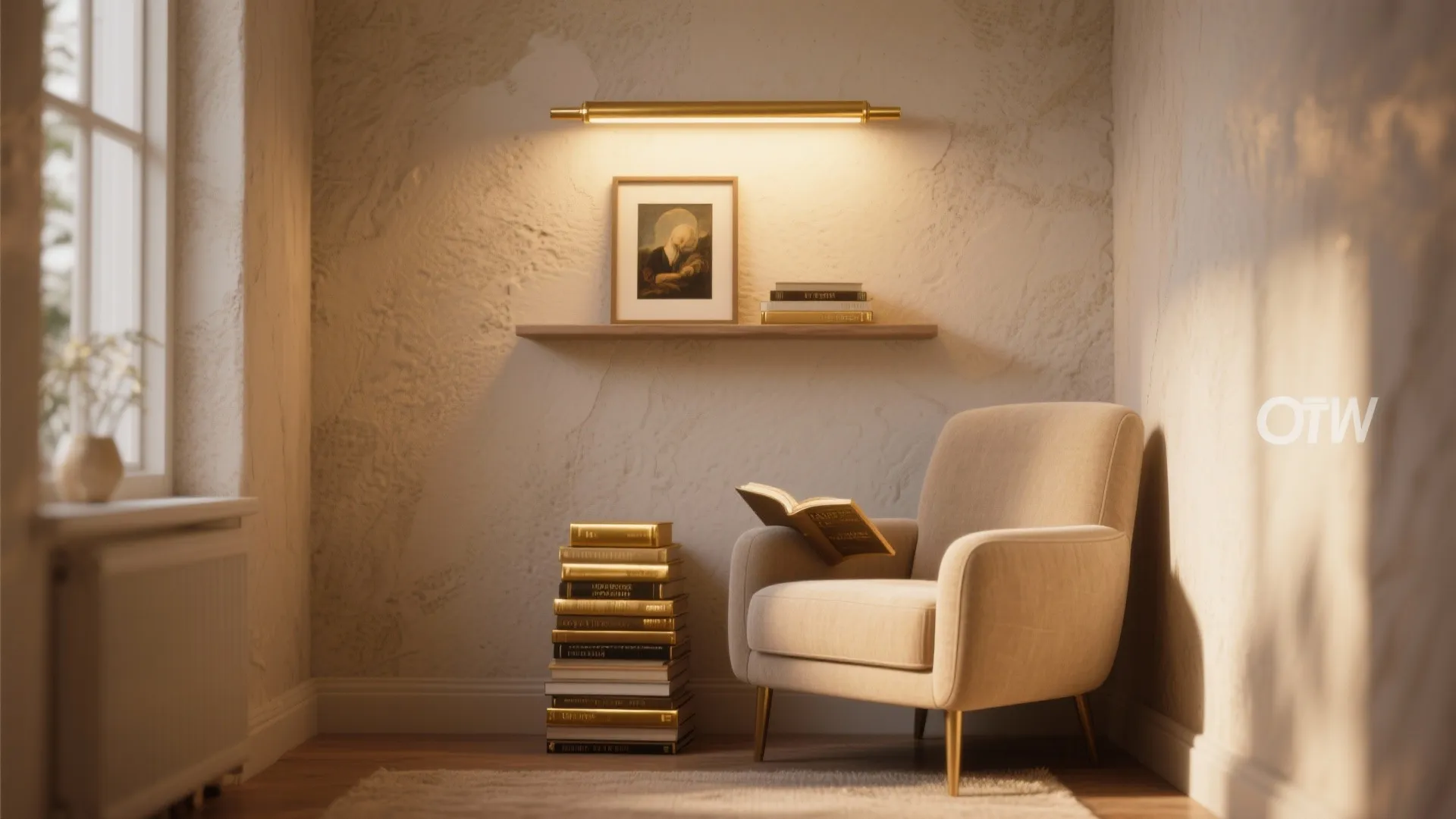 3. Statement Gold Picture Lights for Galleries and Nooks