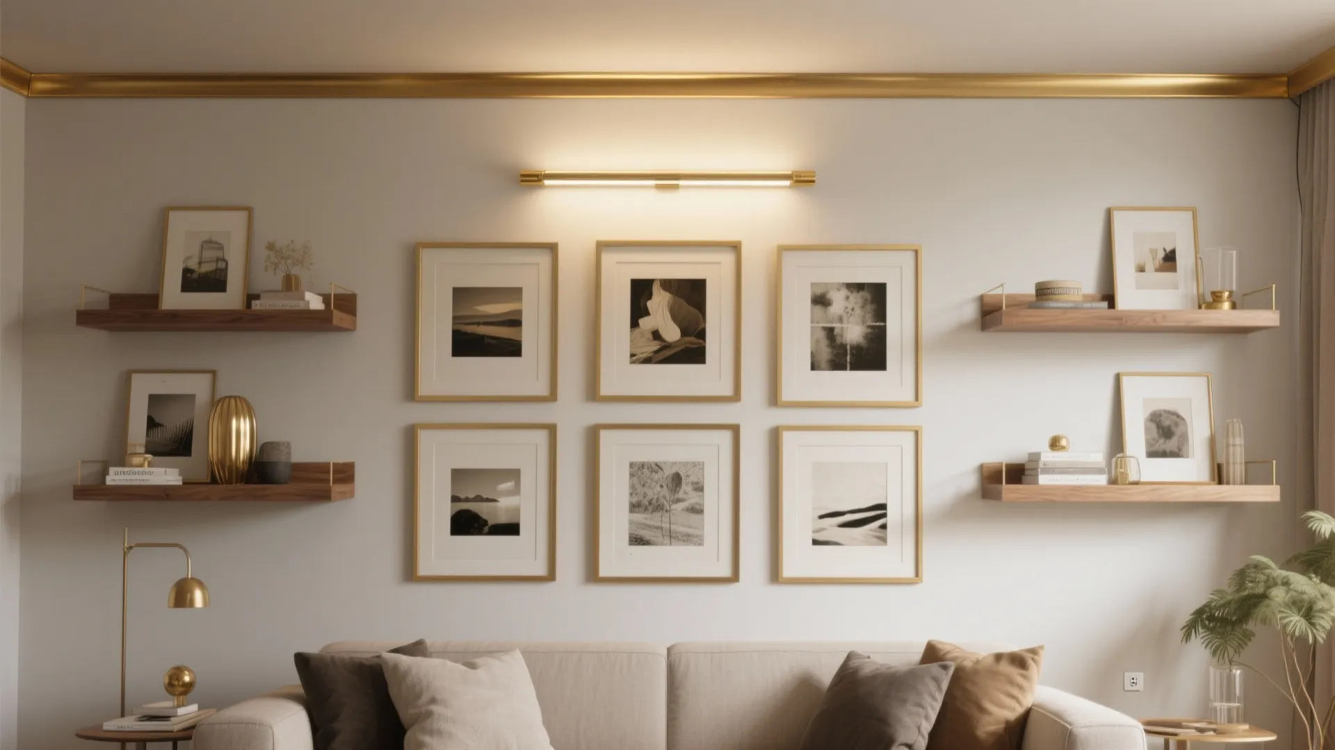 4. Picture Lights to Highlight Art or Shelving