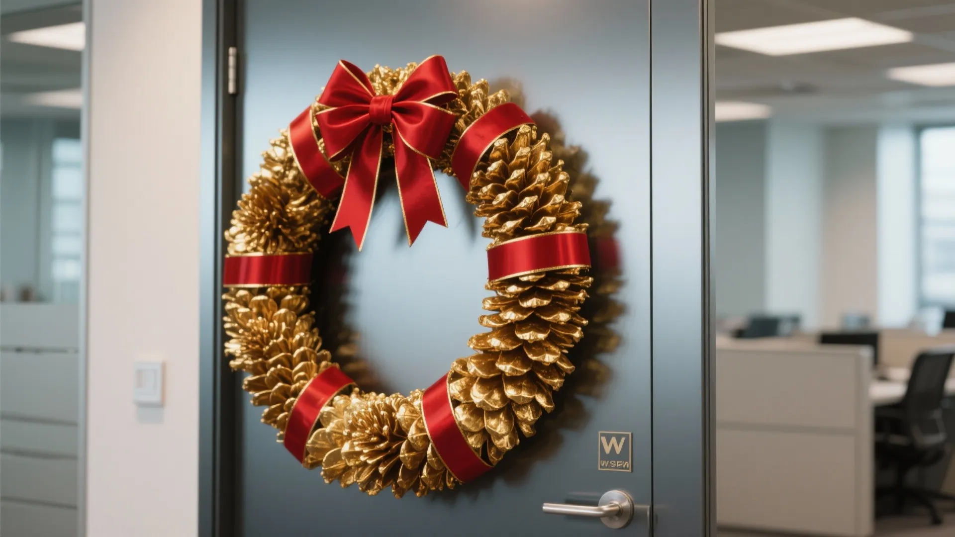 2. Oversized Wreath with a Twist