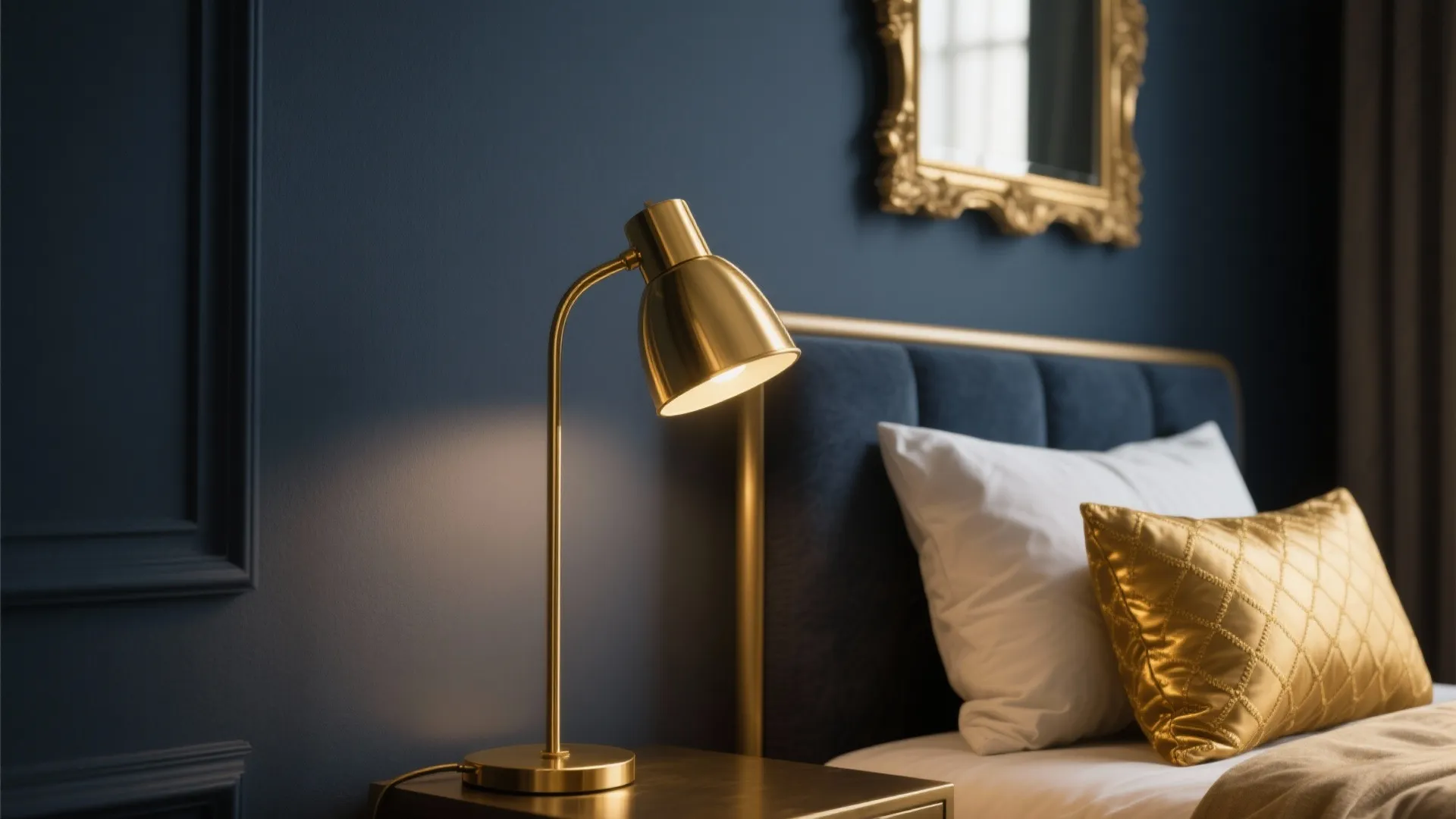 2. Use gold as punctuation, not wallpaper