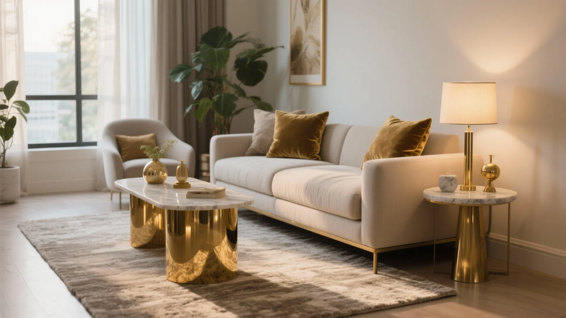 5 smart ideas for a small gold side table: How I style a small gold side table for living rooms + 5 design inspirations you can copy today