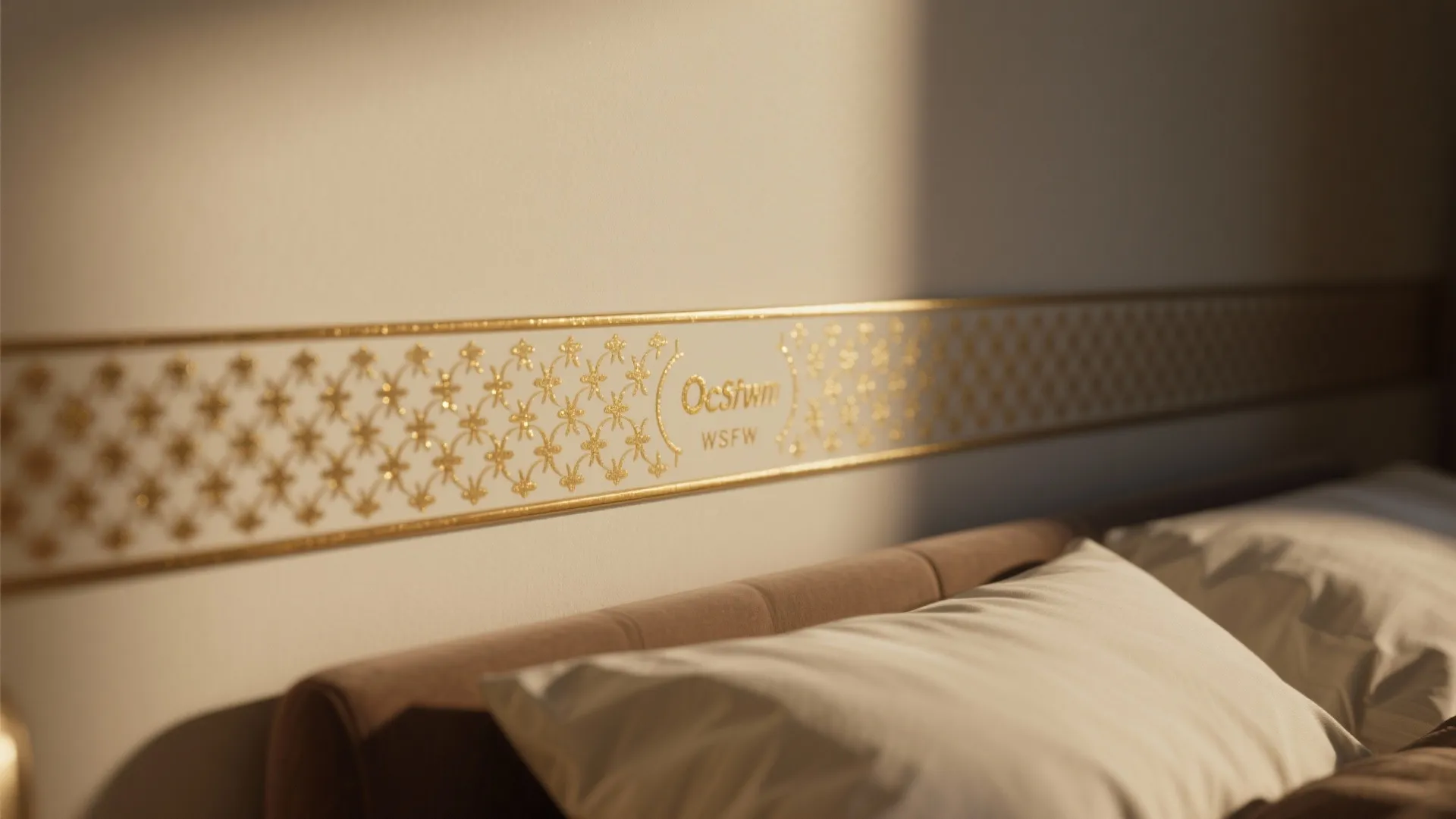 4. Stenciled patterns and small-scale accents