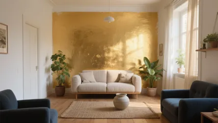 Golden Wall Paint: 5 Brilliant Ideas