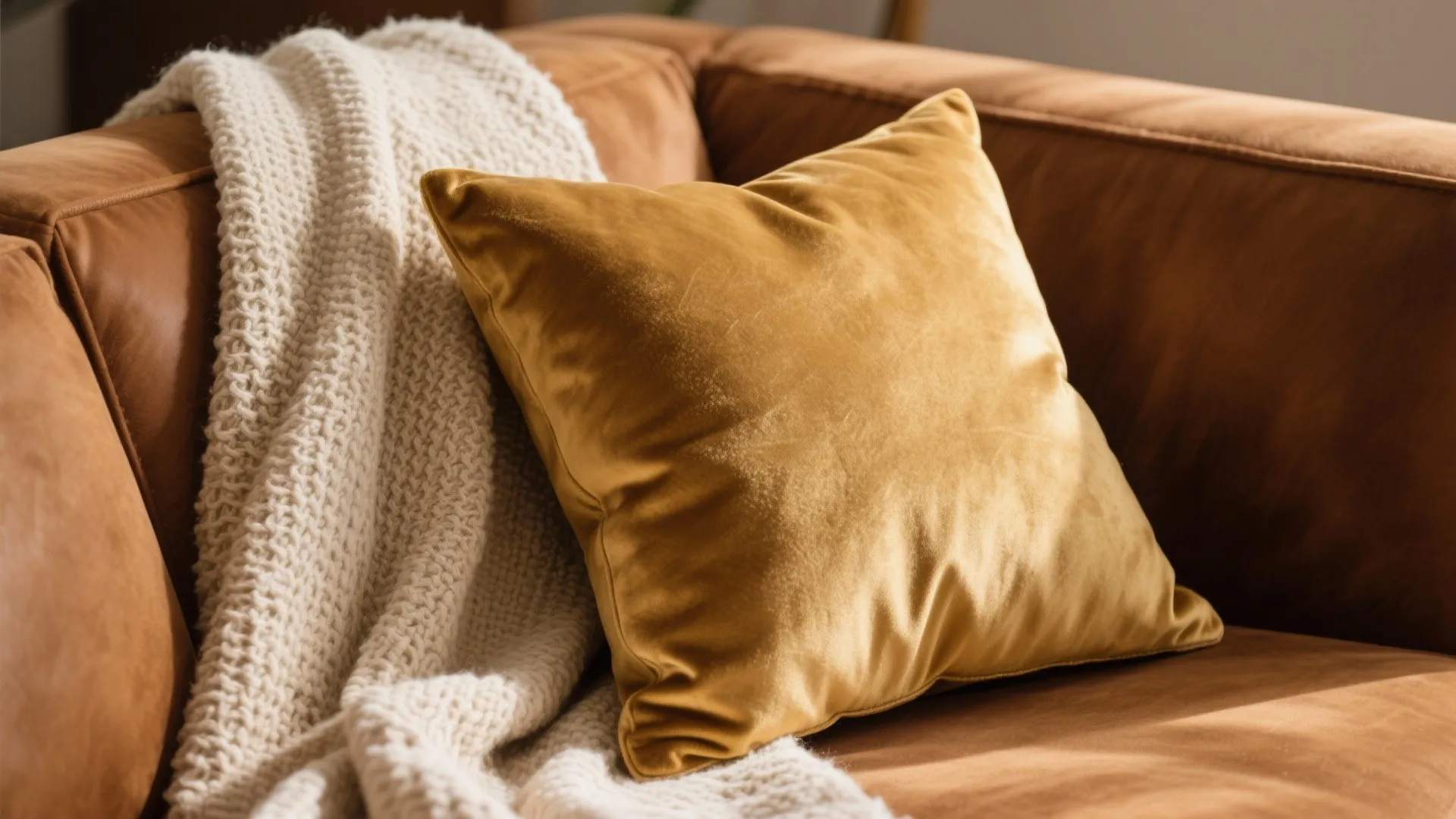 1. Gold-Toned Textiles for Instant Warmth