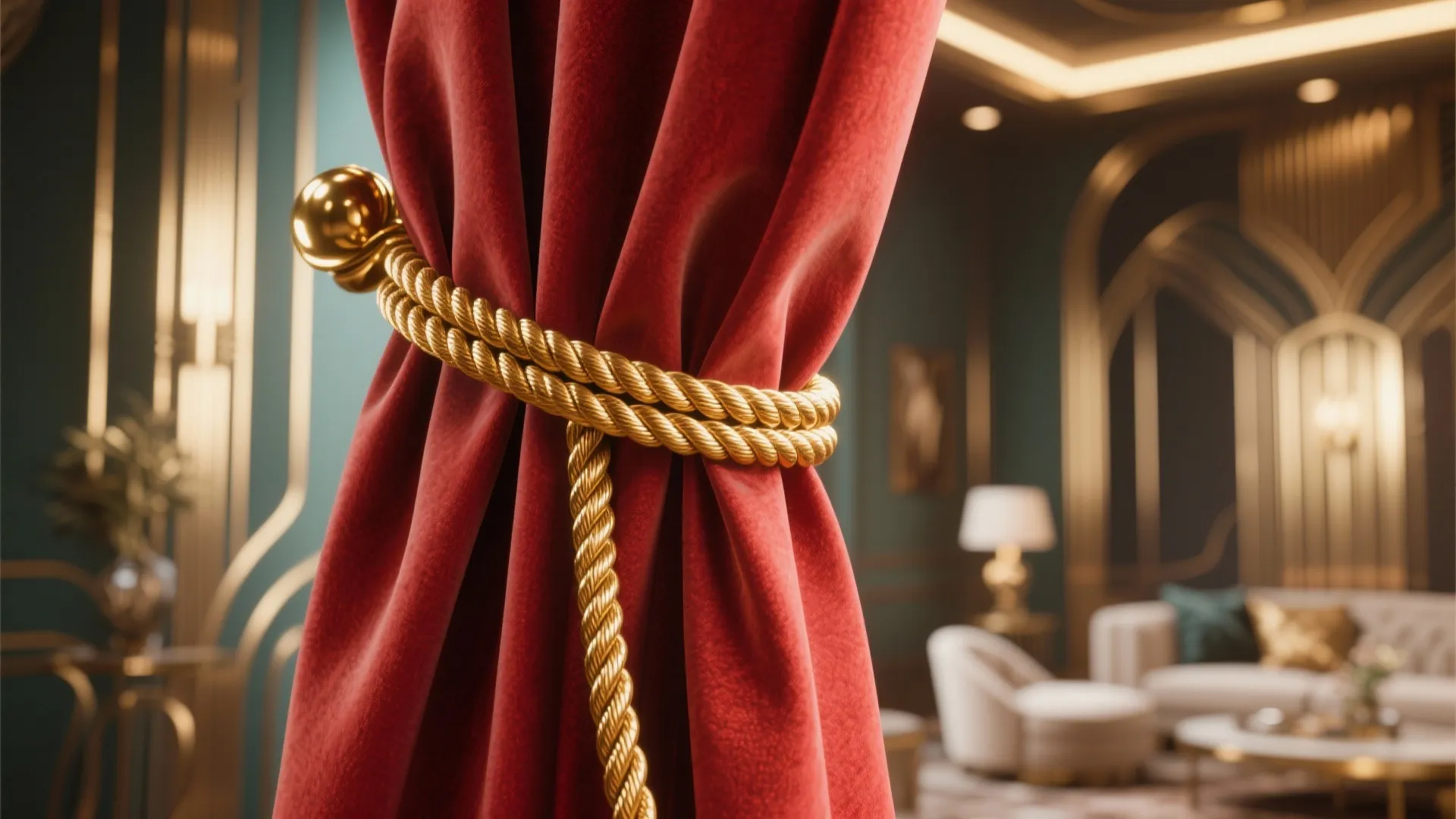 8. Tiebacks as statement accessories