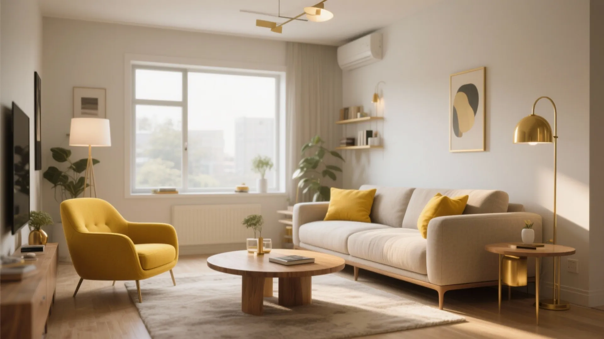 Gold-Toned Furniture Highlights