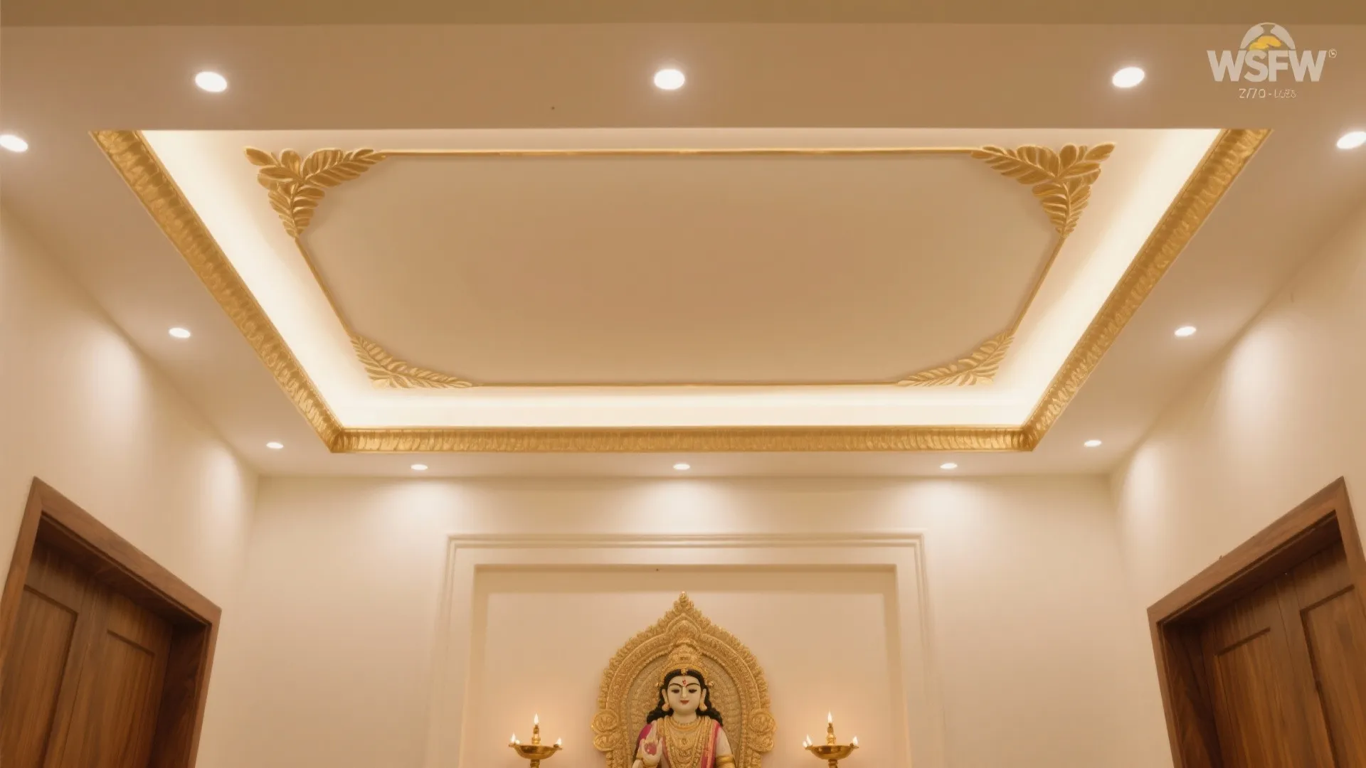 Gold Leaf Perimeter, Matte Center