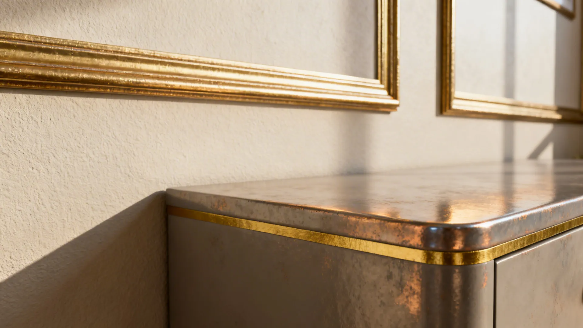 2. Gold Trim Accents, Not Full Gilding