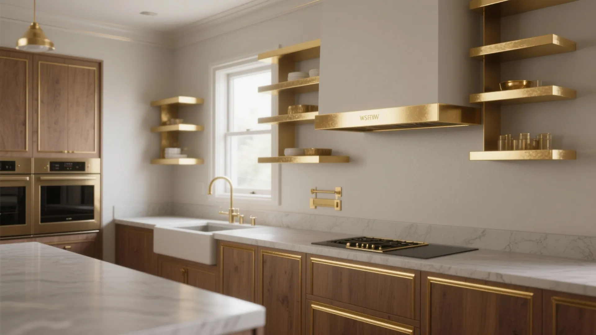 Gold on Trim and Moldings