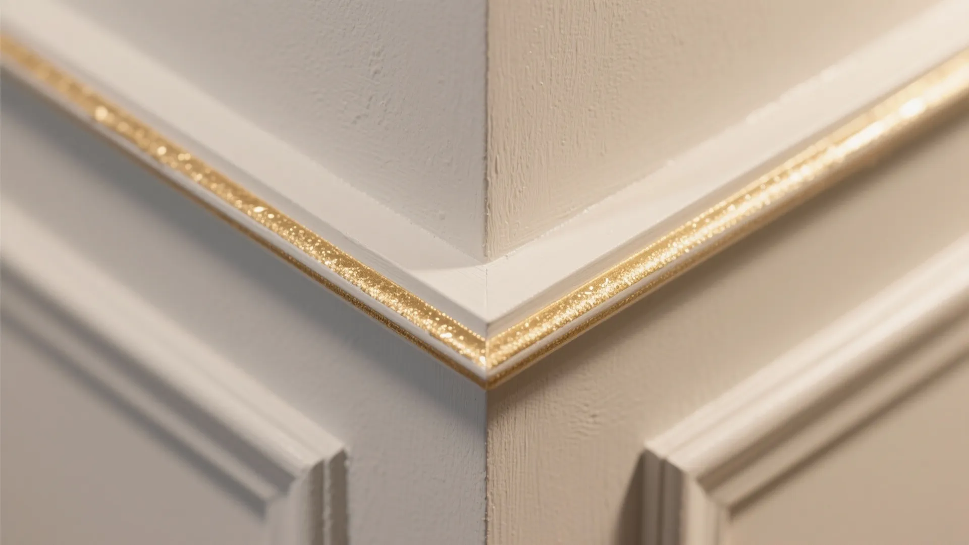 2) Gold Accents on Classic Molding