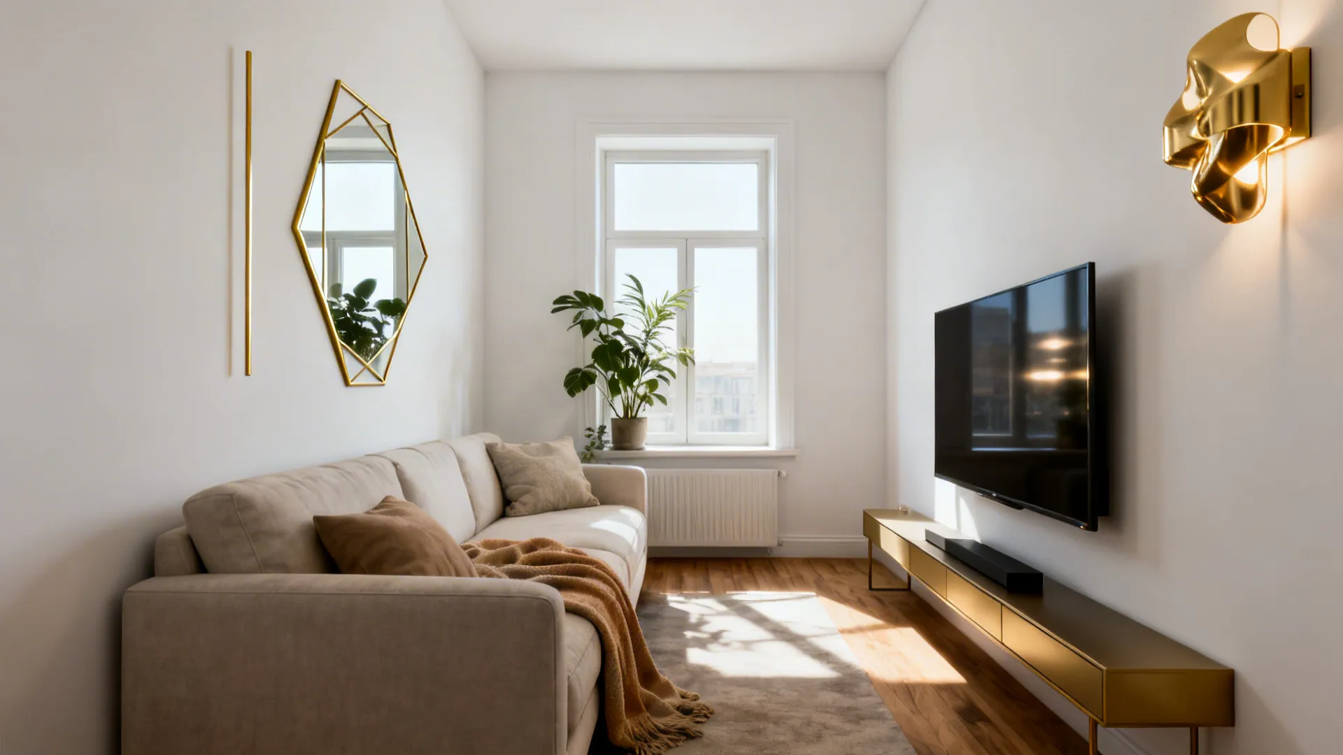 5 Gold Wall Art Ideas for Living Rooms