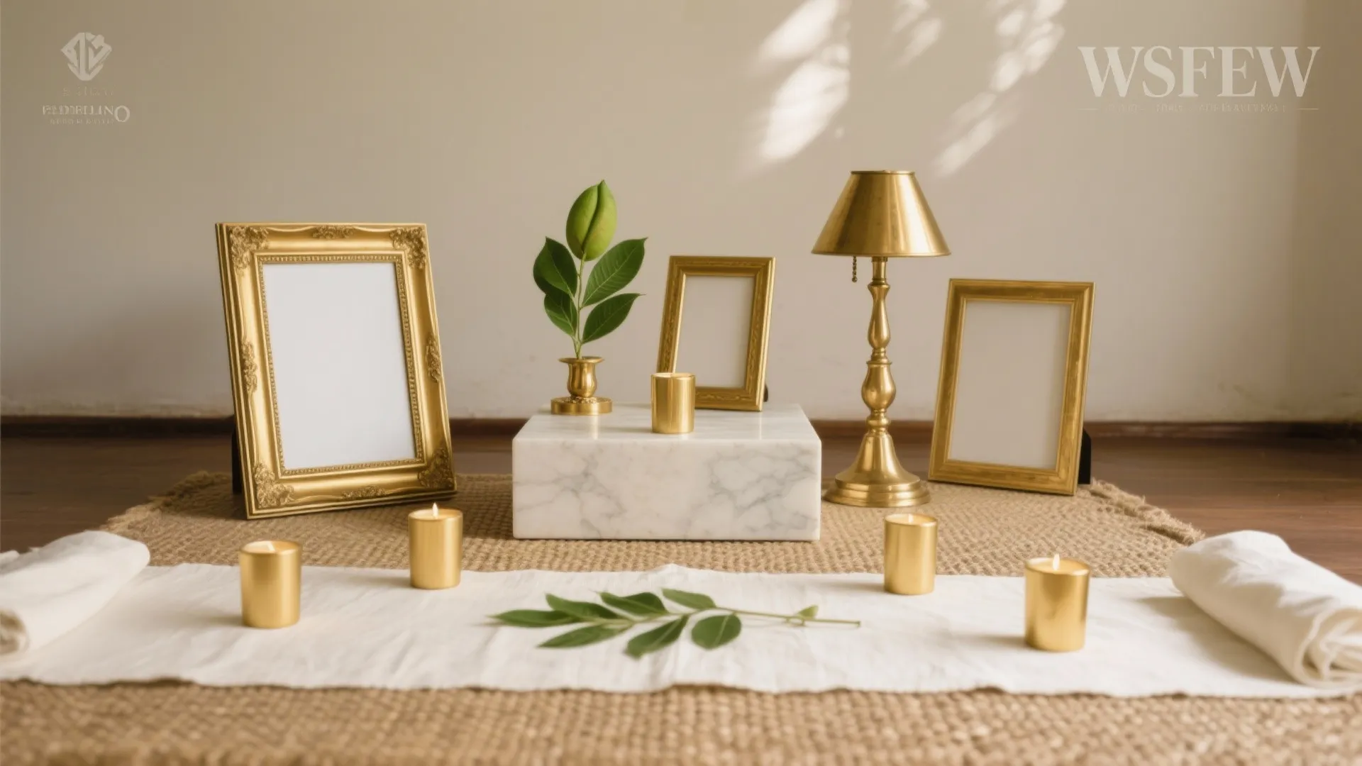 Golden-and-White Altar Palette