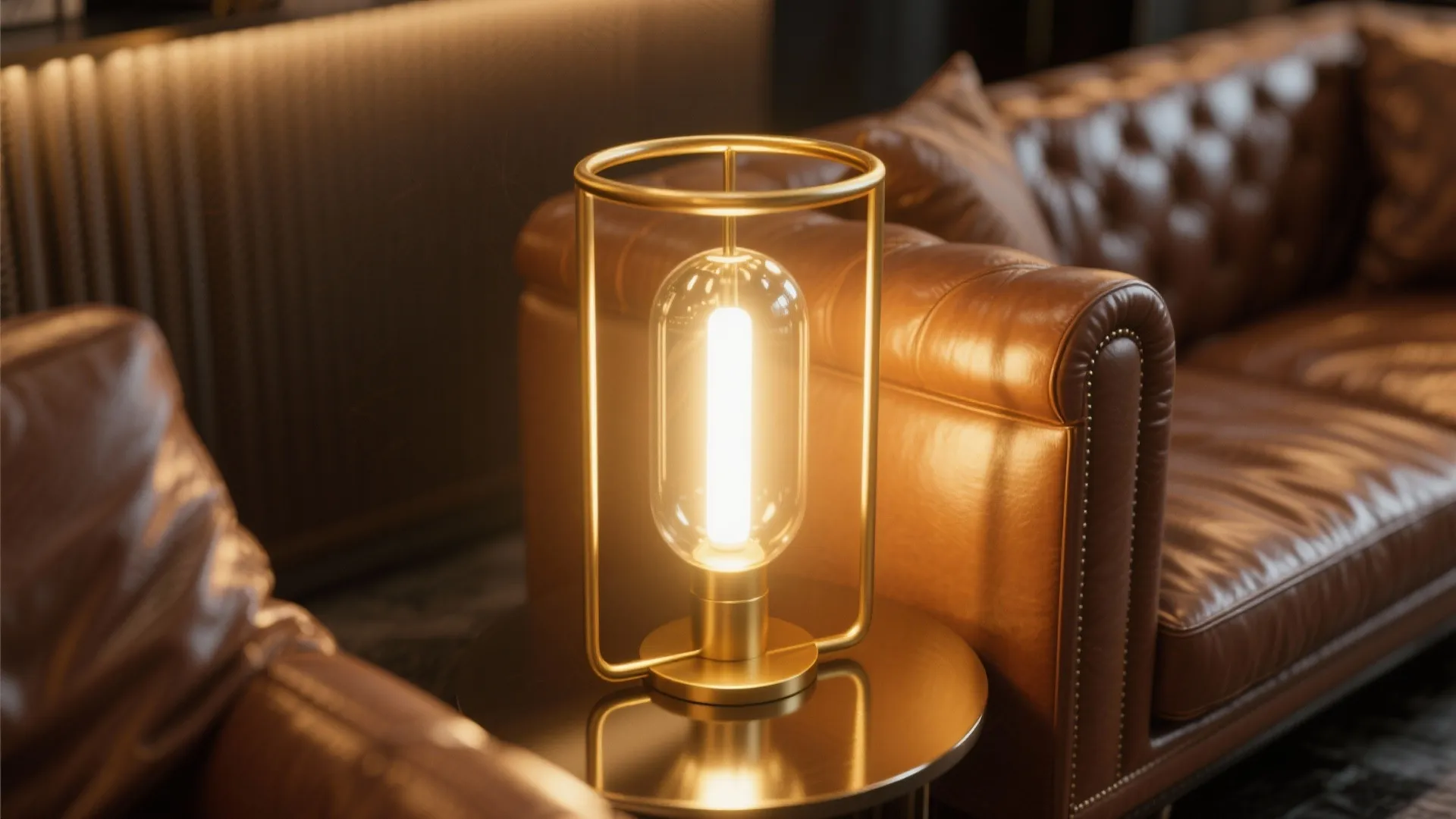 3. Warm Lighting with Golden Accents