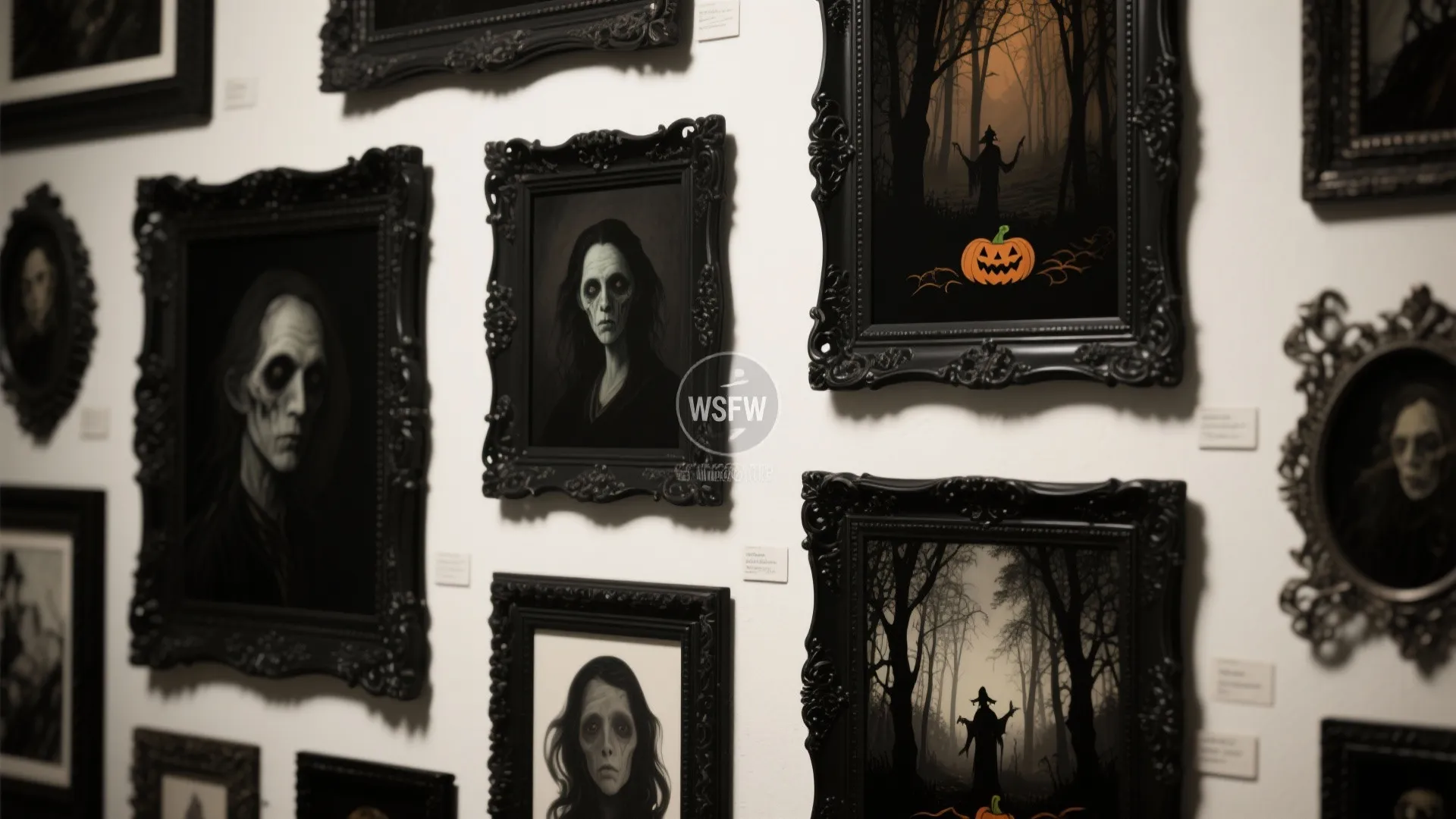 5. Gothic Gallery Wall