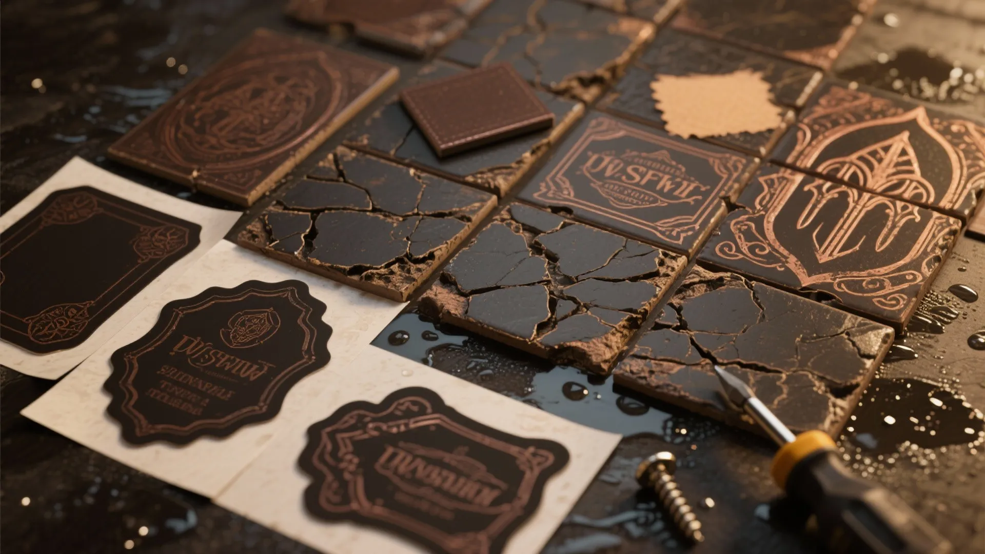 2. Peel-and-Stick Gothic Accents