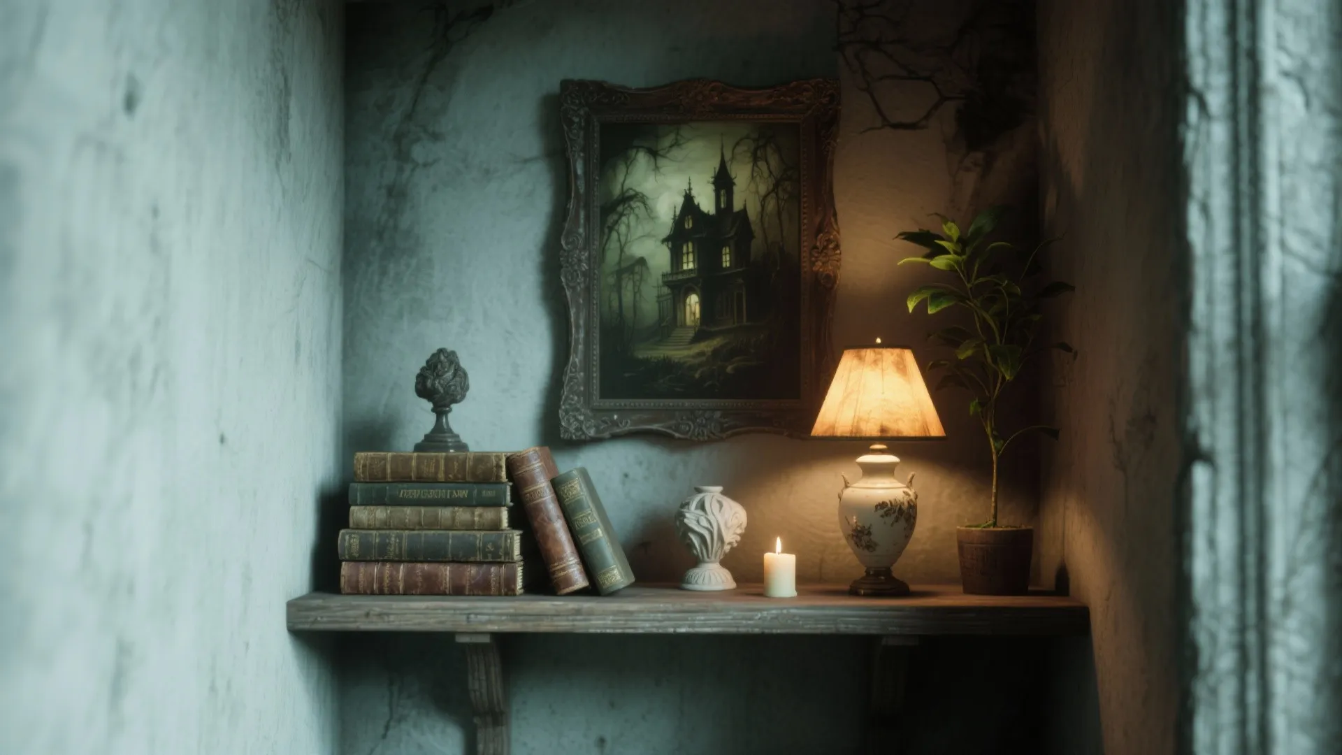 5. Build a compact gothic vignette for corners