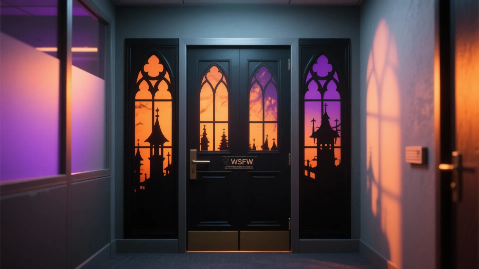 4. Gothic Window Silhouette