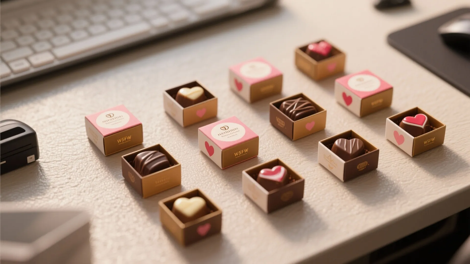 2. Mini Gourmet Chocolate Boxes