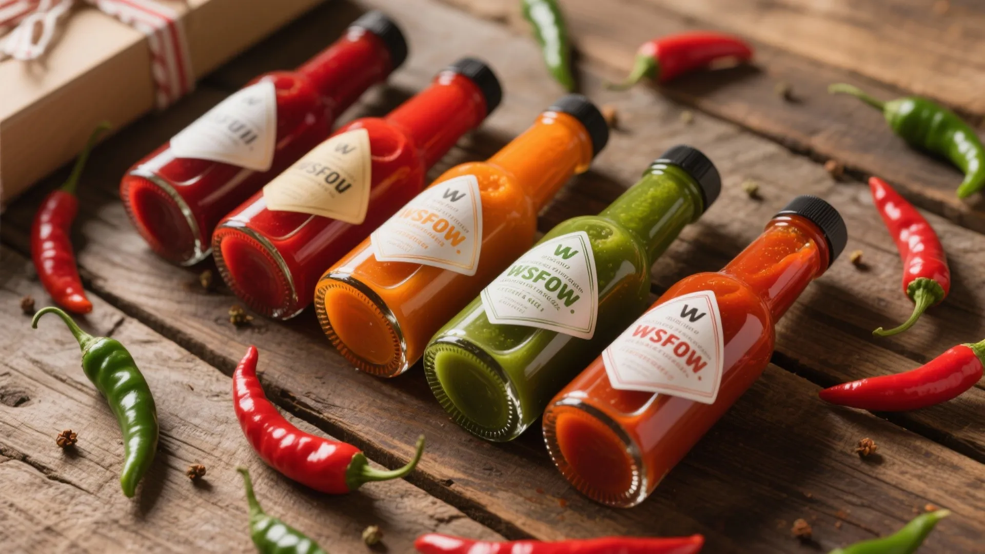 2. Gourmet Hot Sauce Set