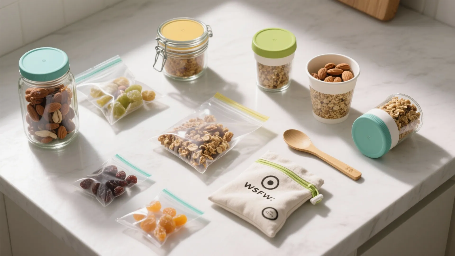 4. Healthy Corner with Grab-and-Go Bins