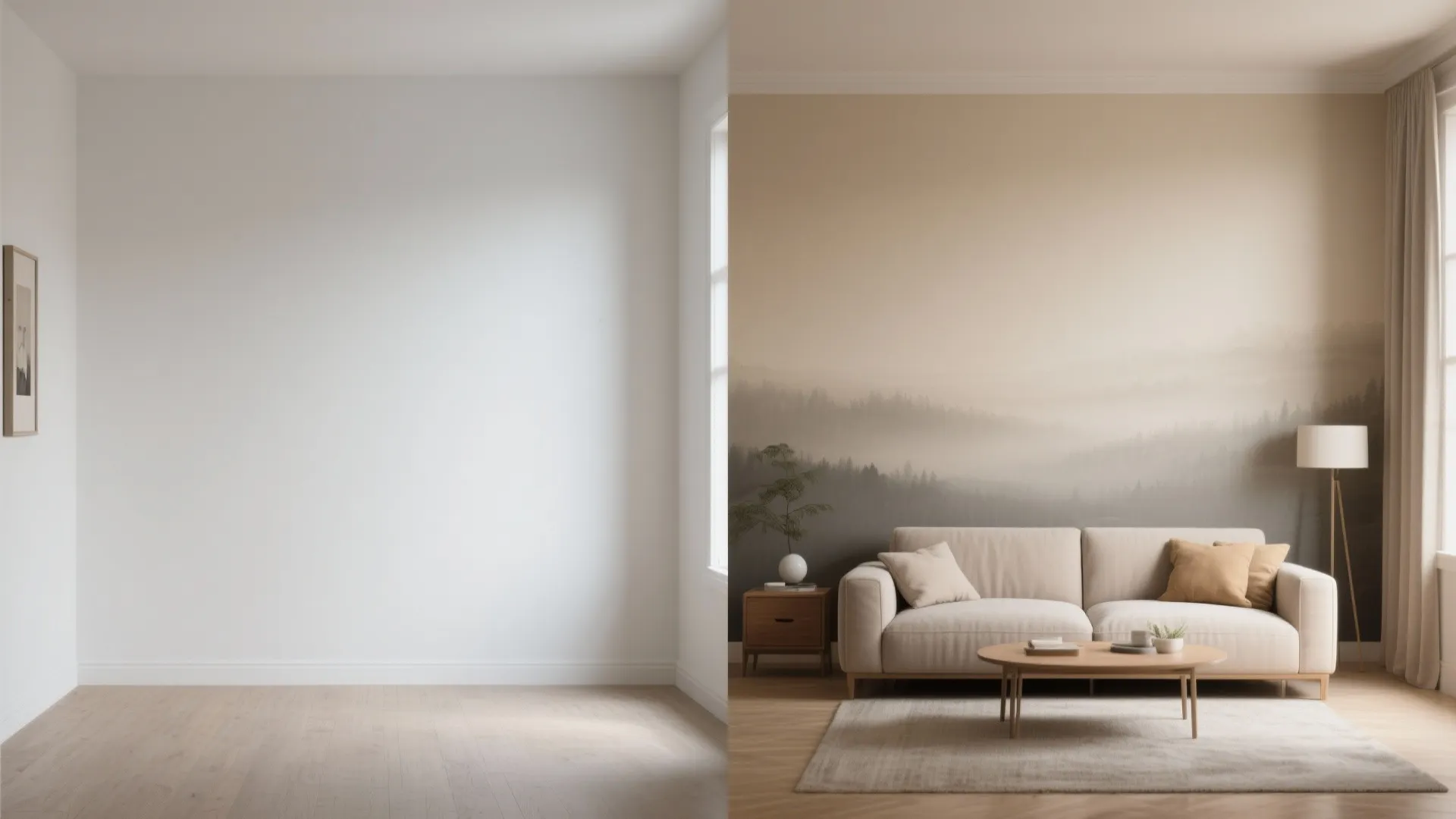 Soft Gradient Murals for Visual Calm