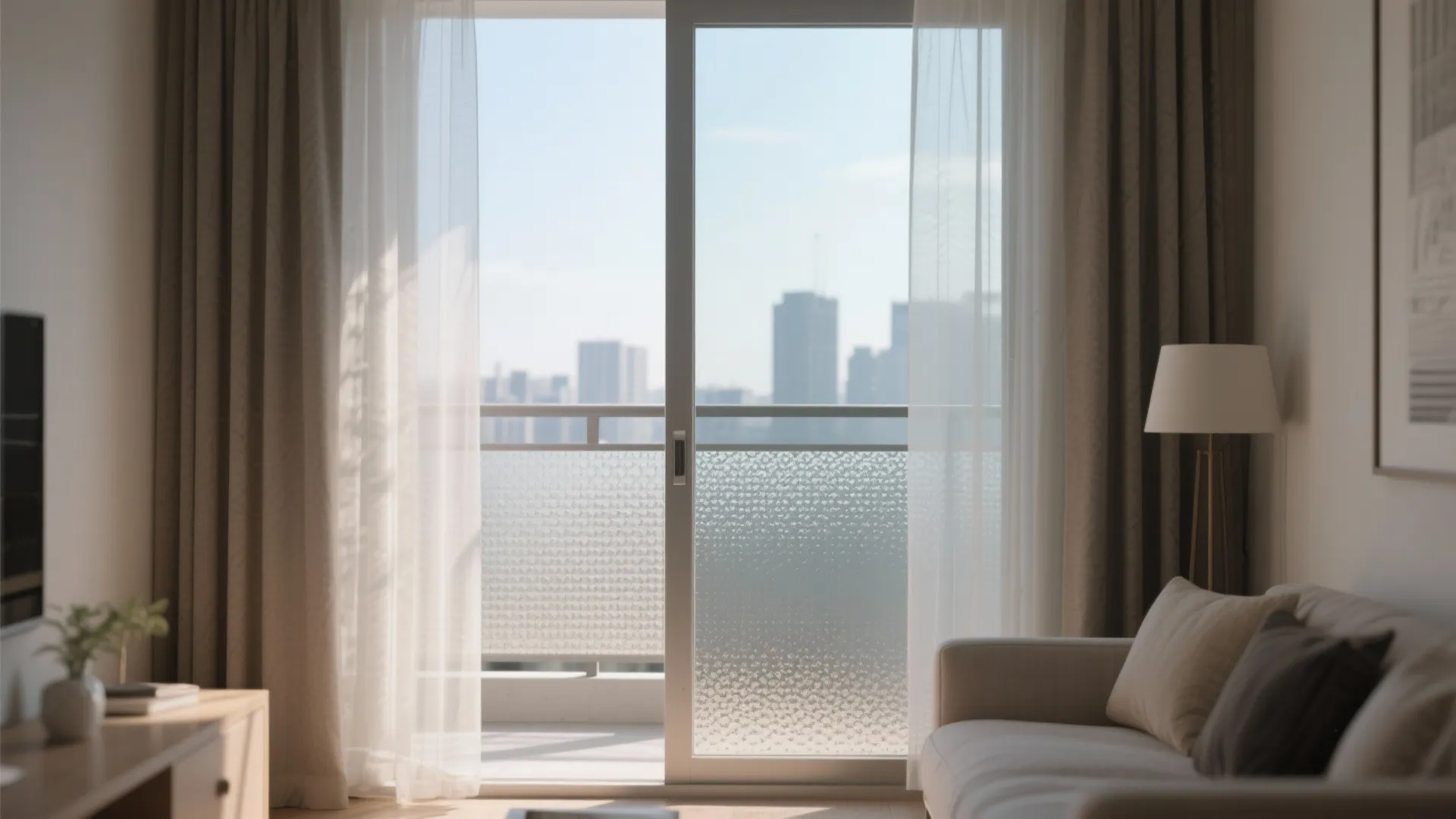 Idea 4: Privacy-first glass—fritted, micro-texture, or switchable