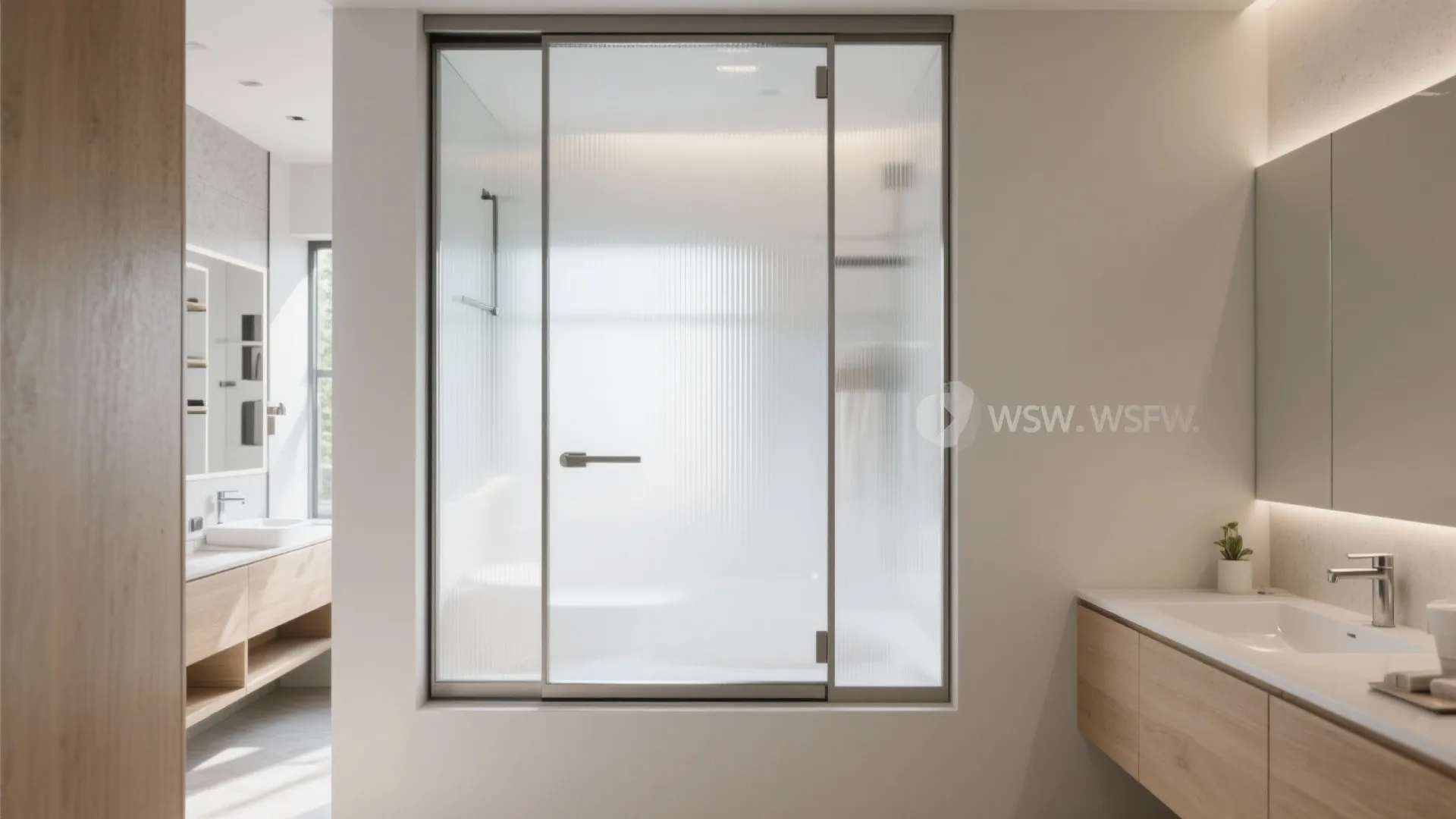 Glass pocket doors with privacy gradients
