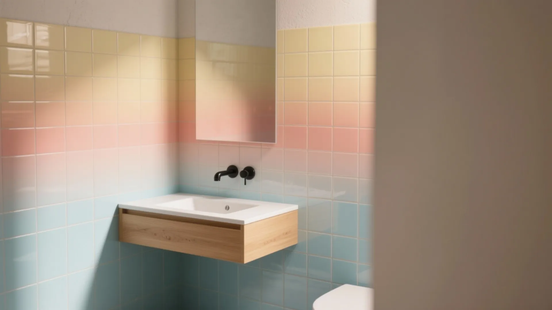 1. Gradient Tile Wall