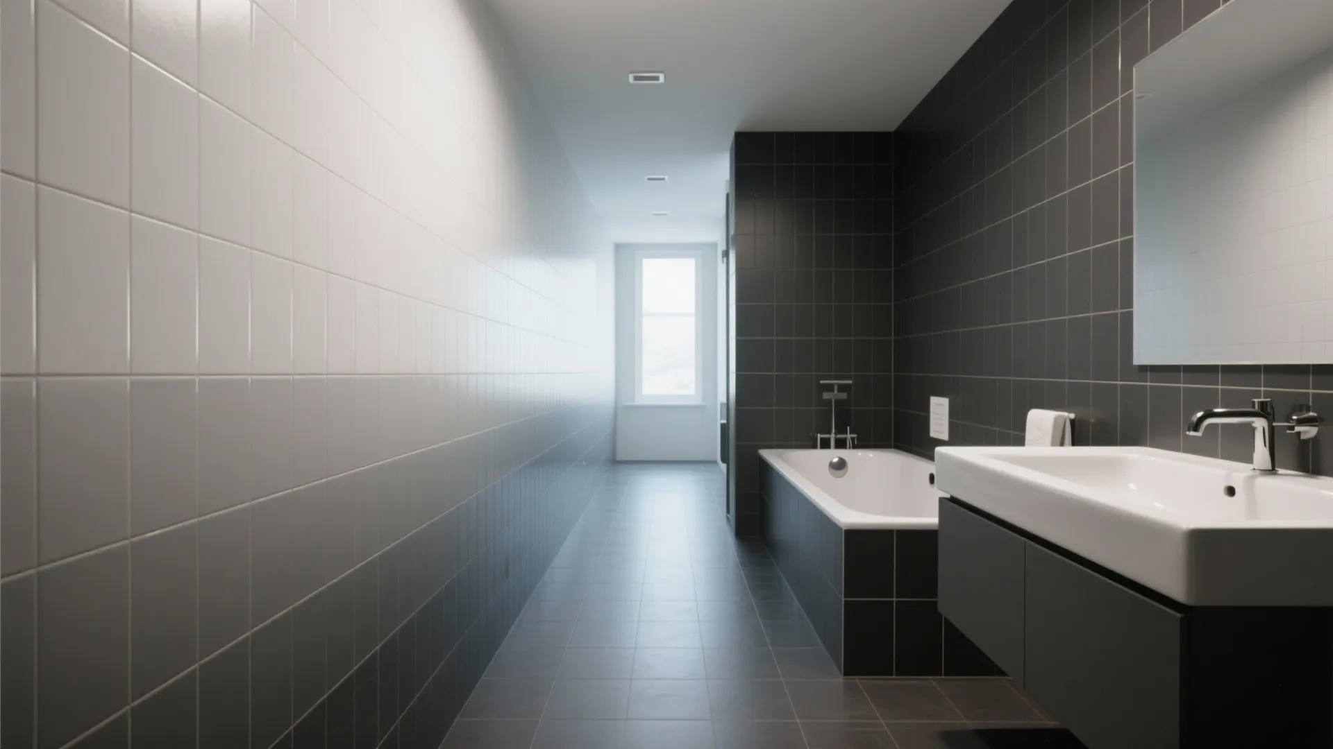 5. Gradient Tiles from White to Charcoal