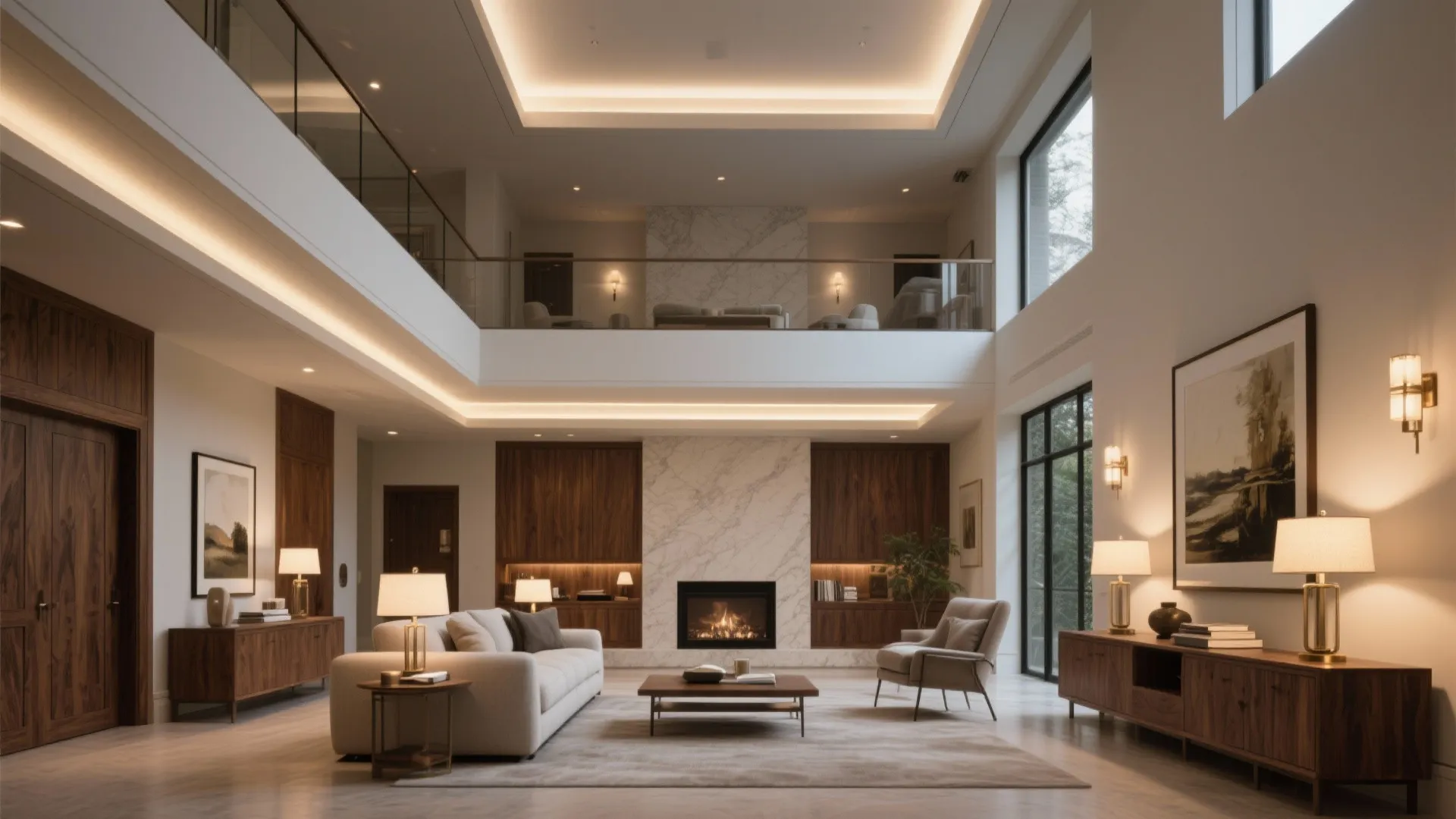 Layered Lighting for Grand Rooms