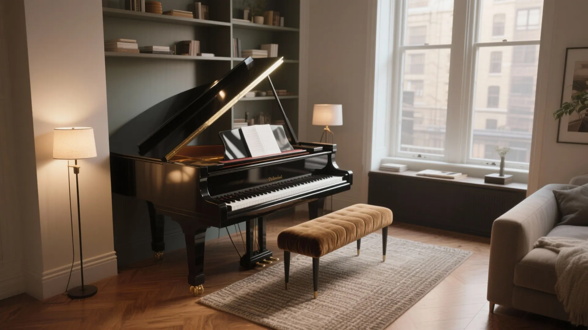 Grand Piano in Small Living Room: 5 Creative Ideas: Smart ways to fit and showcase a grand piano in a compact living space, from layout tricks to acoustic tips