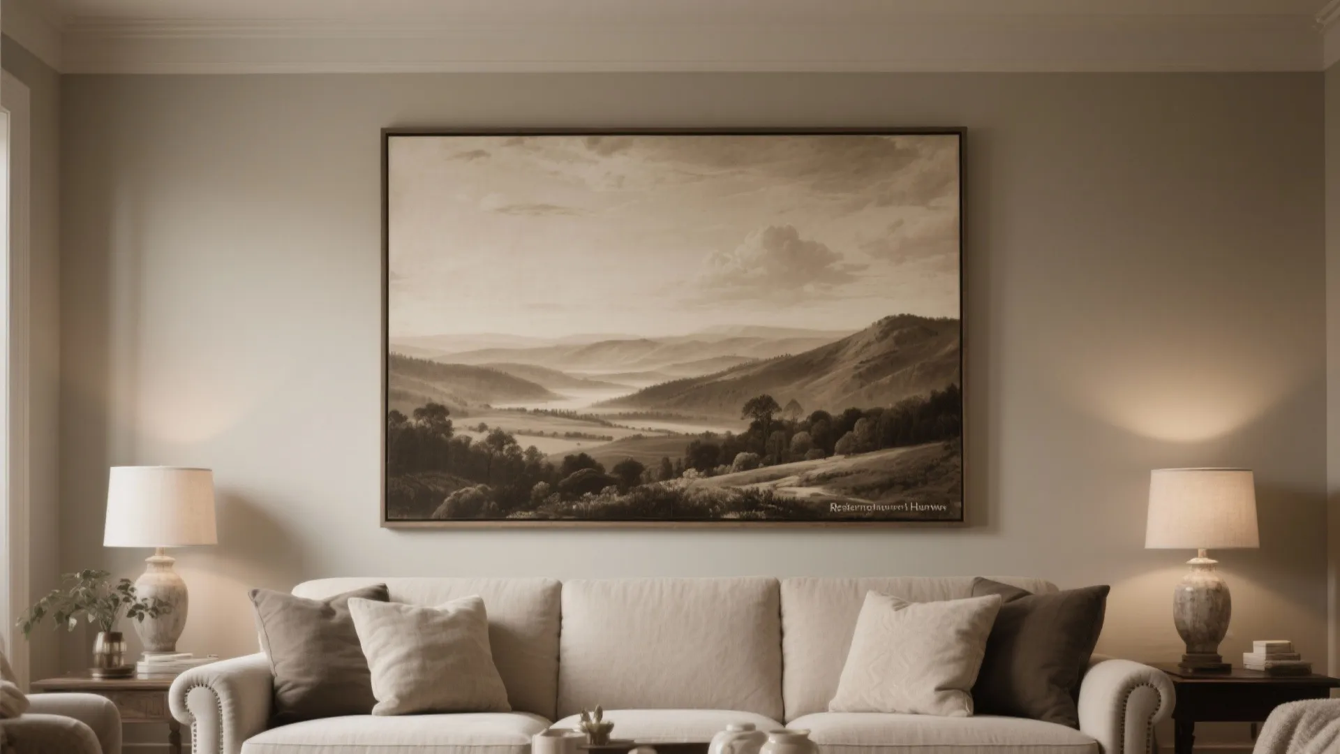 Grand Wall Art in Muted Tones