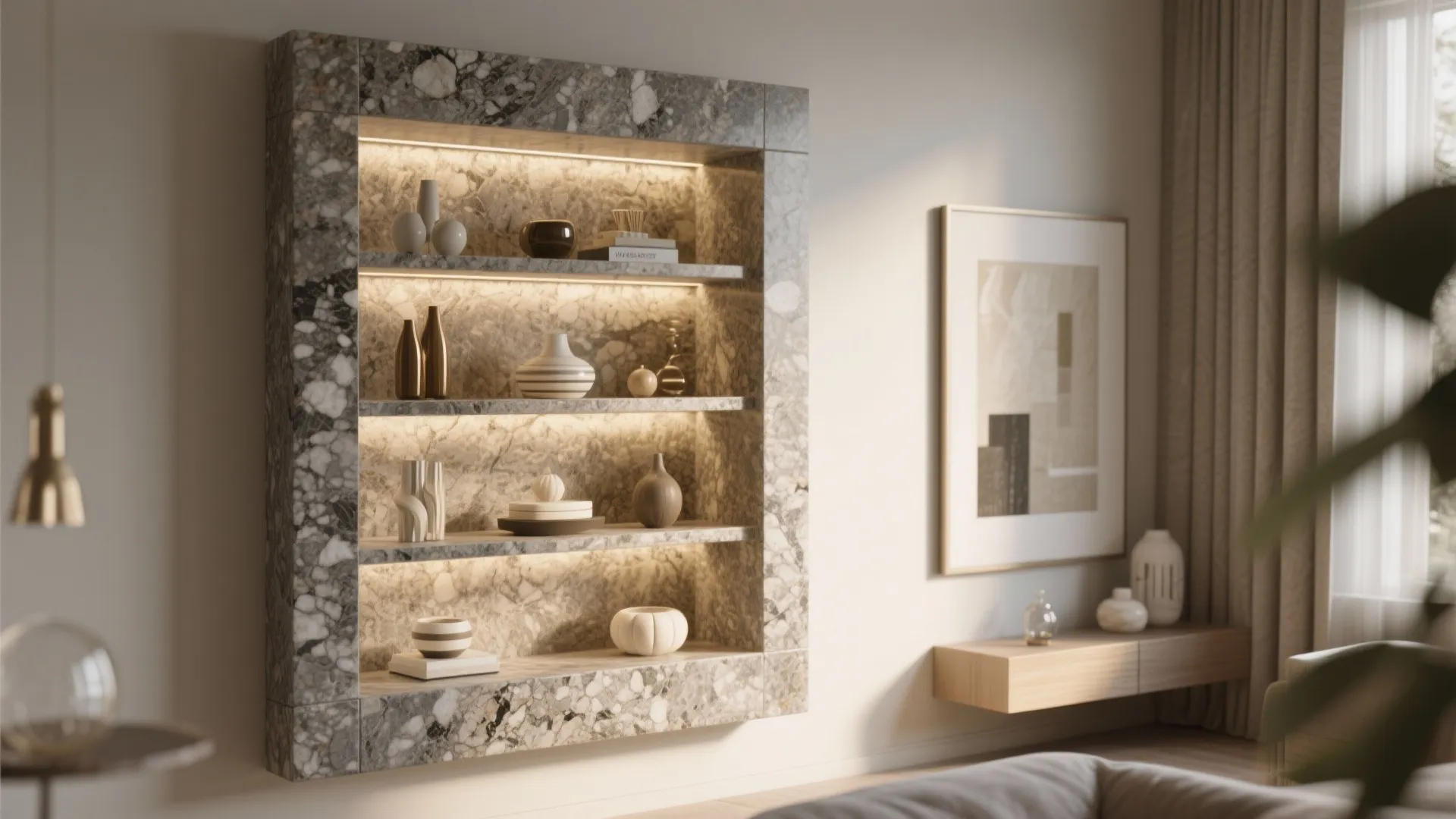 Granite Accent Niches