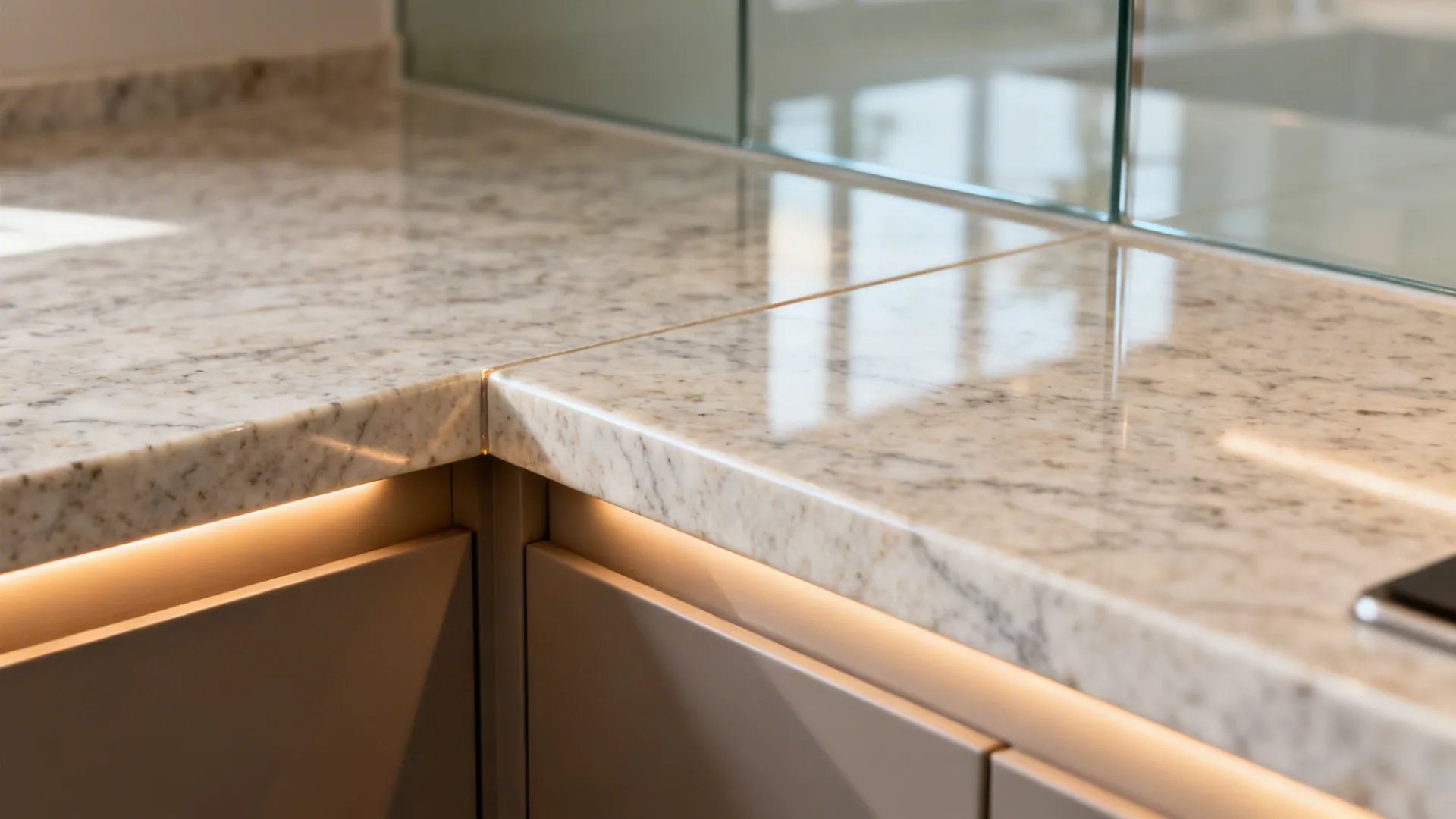 Idea 2: L-Shaped Granite Platform for Flow and Storage