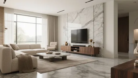 5 Granite Floor Designs for Living Room