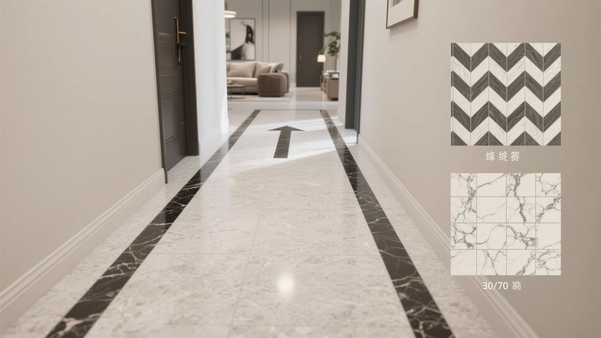 Pattern Play: Granite Inlays and Directional Layouts